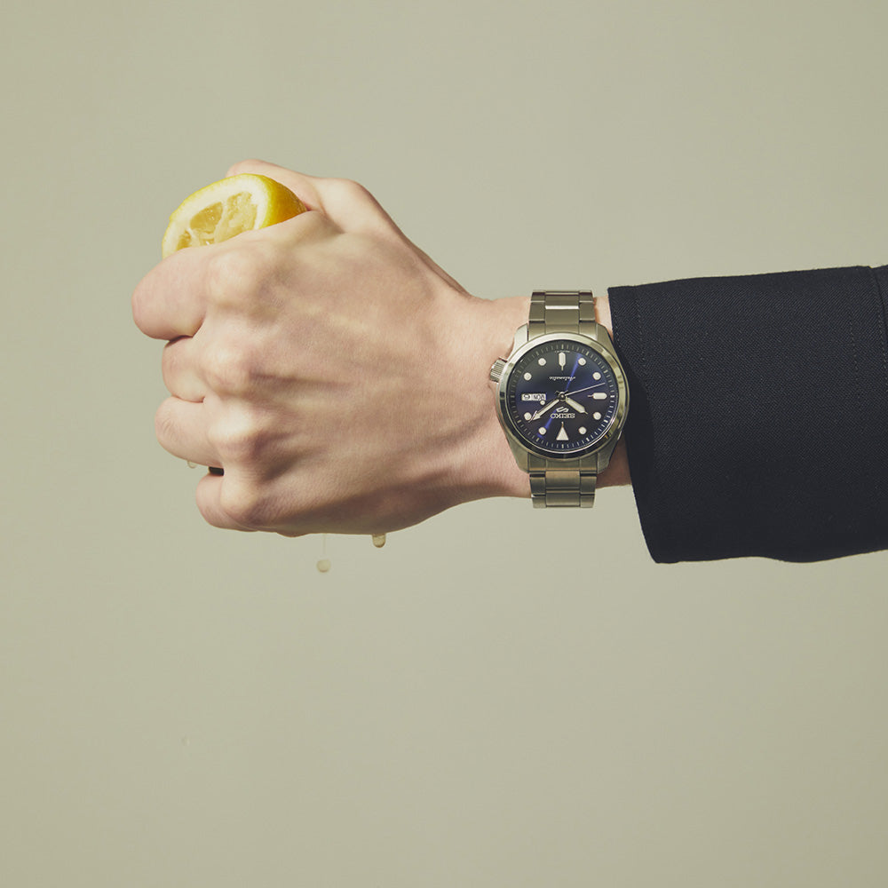 Seiko 5 Sports "DressKX" Blue Dial Field Watch SRPE53K