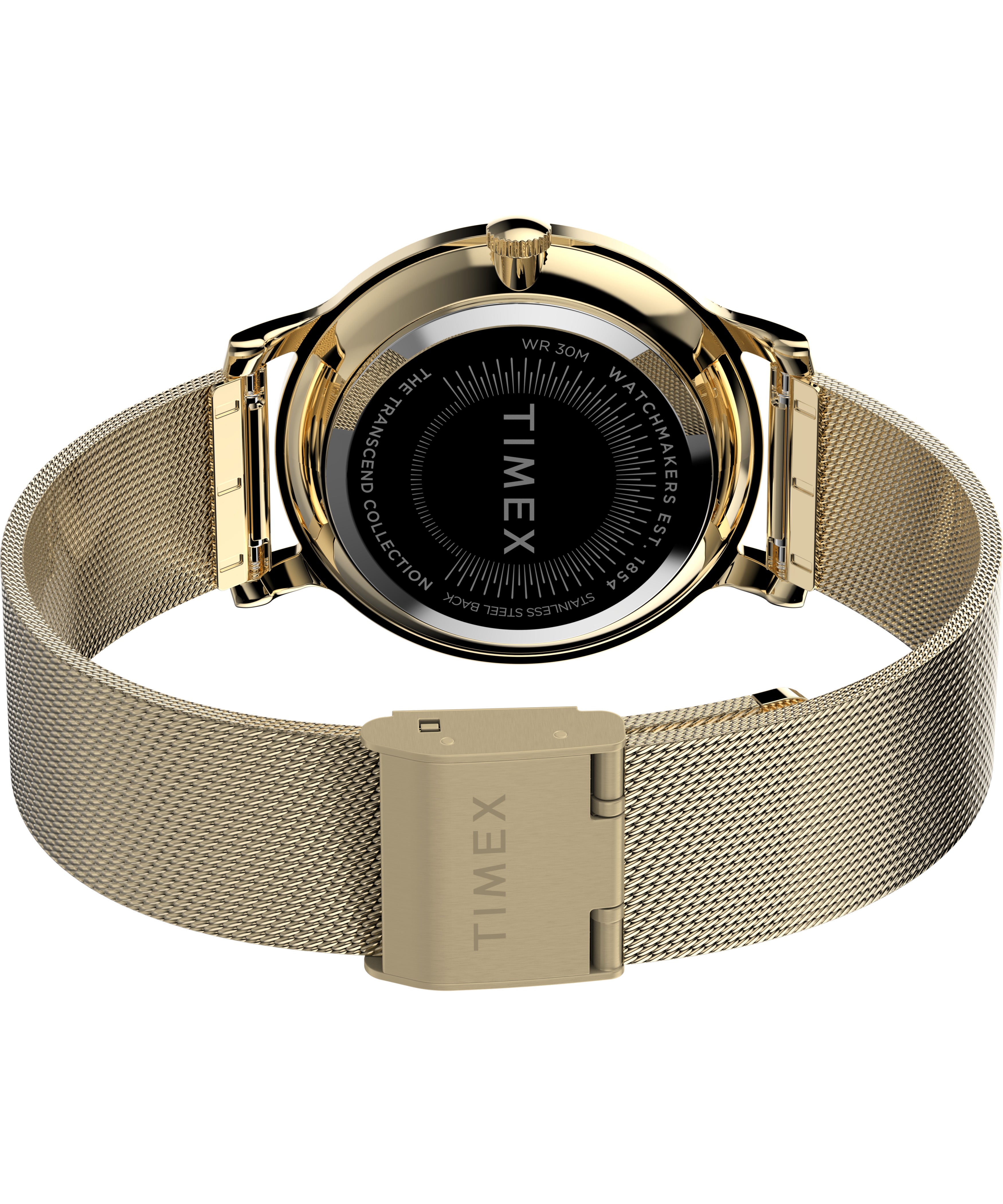 Timex Transcend 34mm Stainless Steel Gold Dial Watch TW2V92800