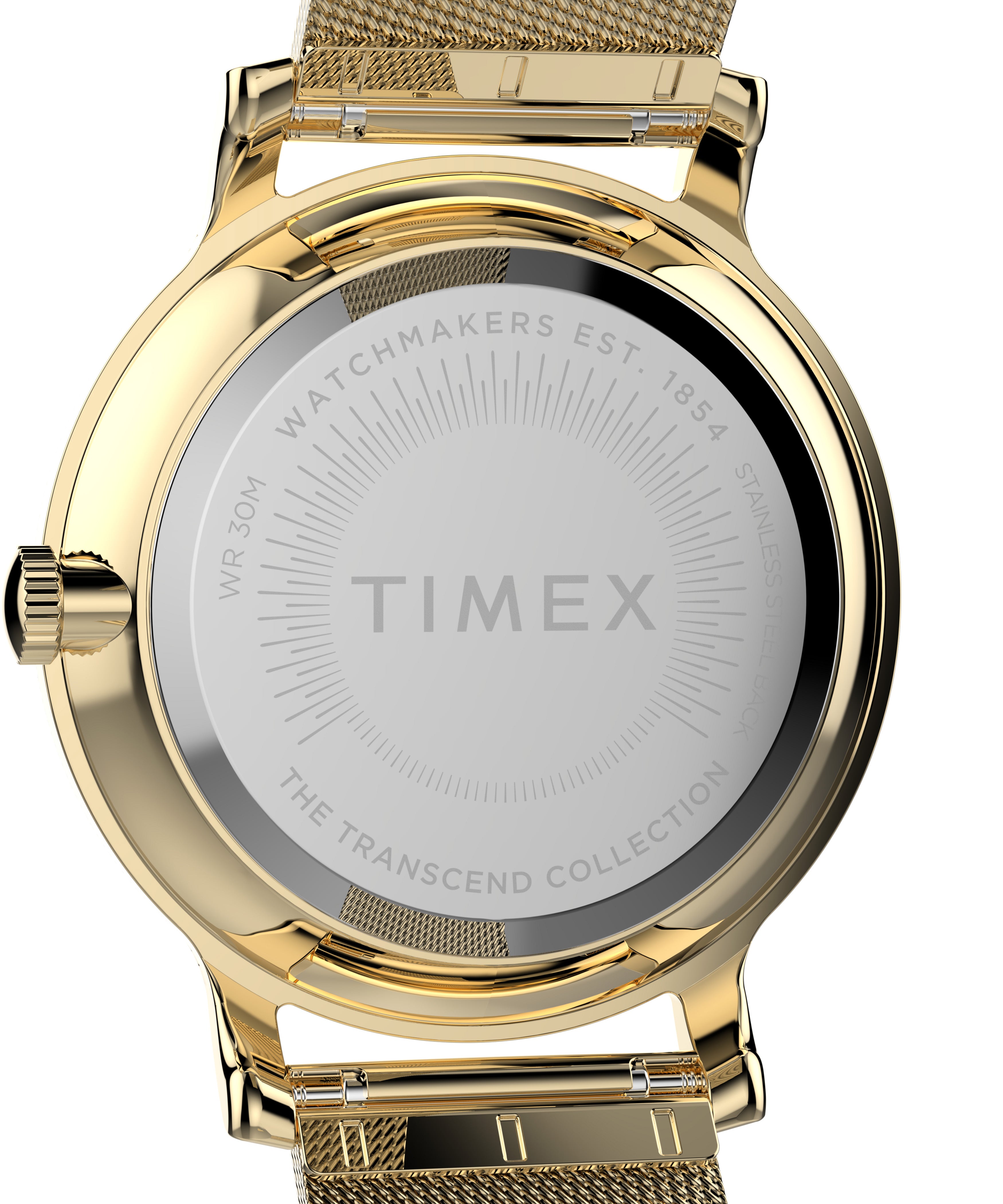 Timex Transcend 34mm Stainless Steel Gold Dial Watch TW2V92800