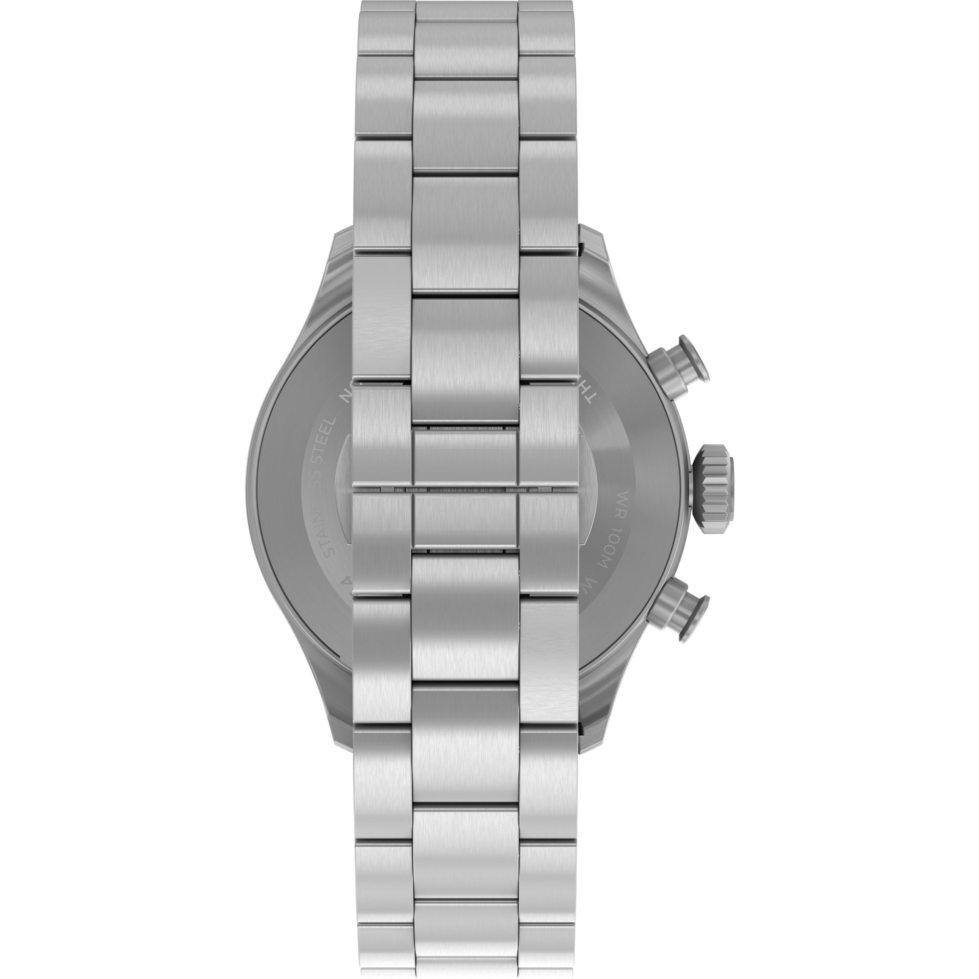 Timex Waterbury Chronograph Green Dial Stainless Steel Strap Watch TW2Y19100