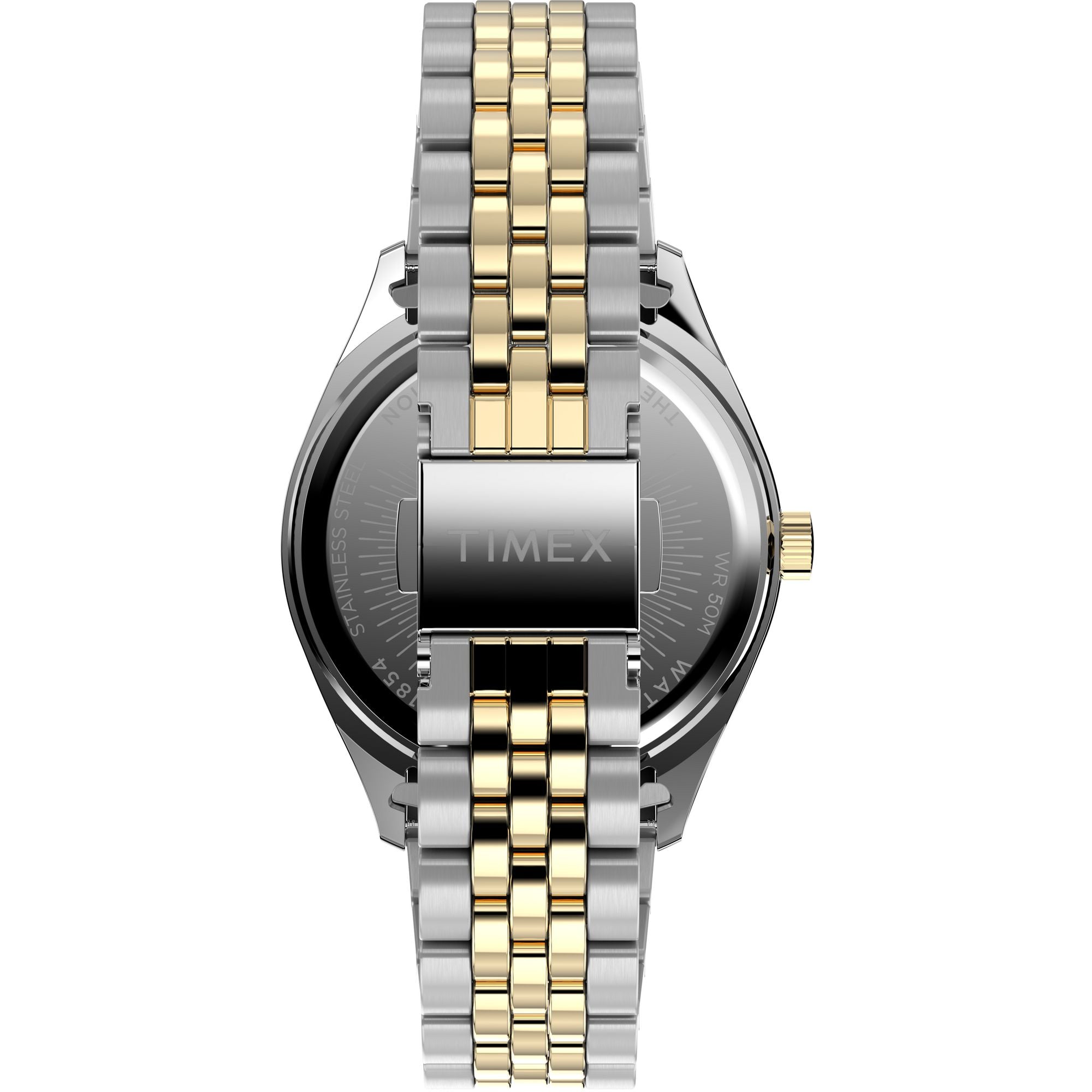 Timex Legacy 36mm Two-tone Case and Bracelet with Blue Dial TW2Y20200