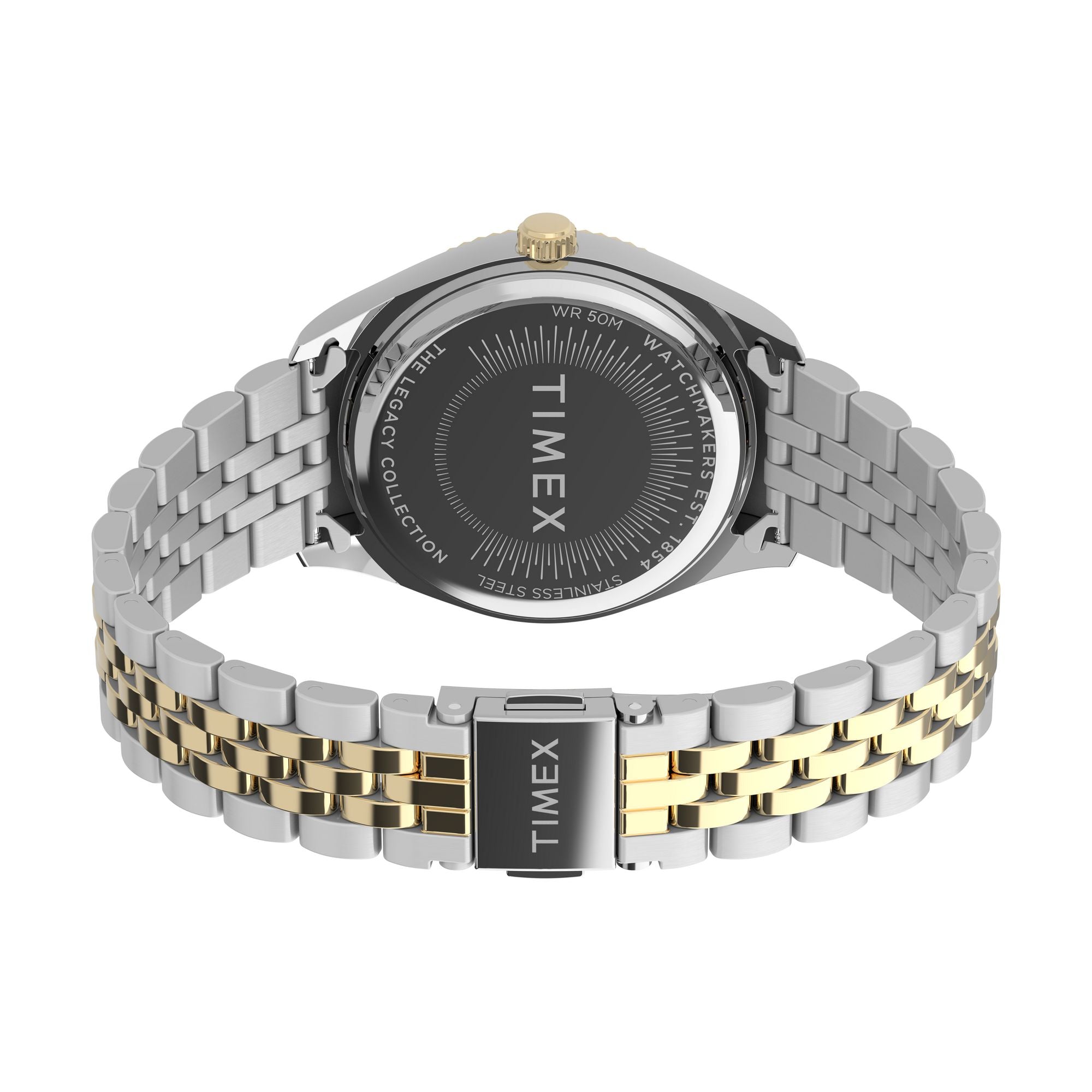 Timex Legacy 36mm Two-tone Case and Bracelet with Blue Dial TW2Y20200