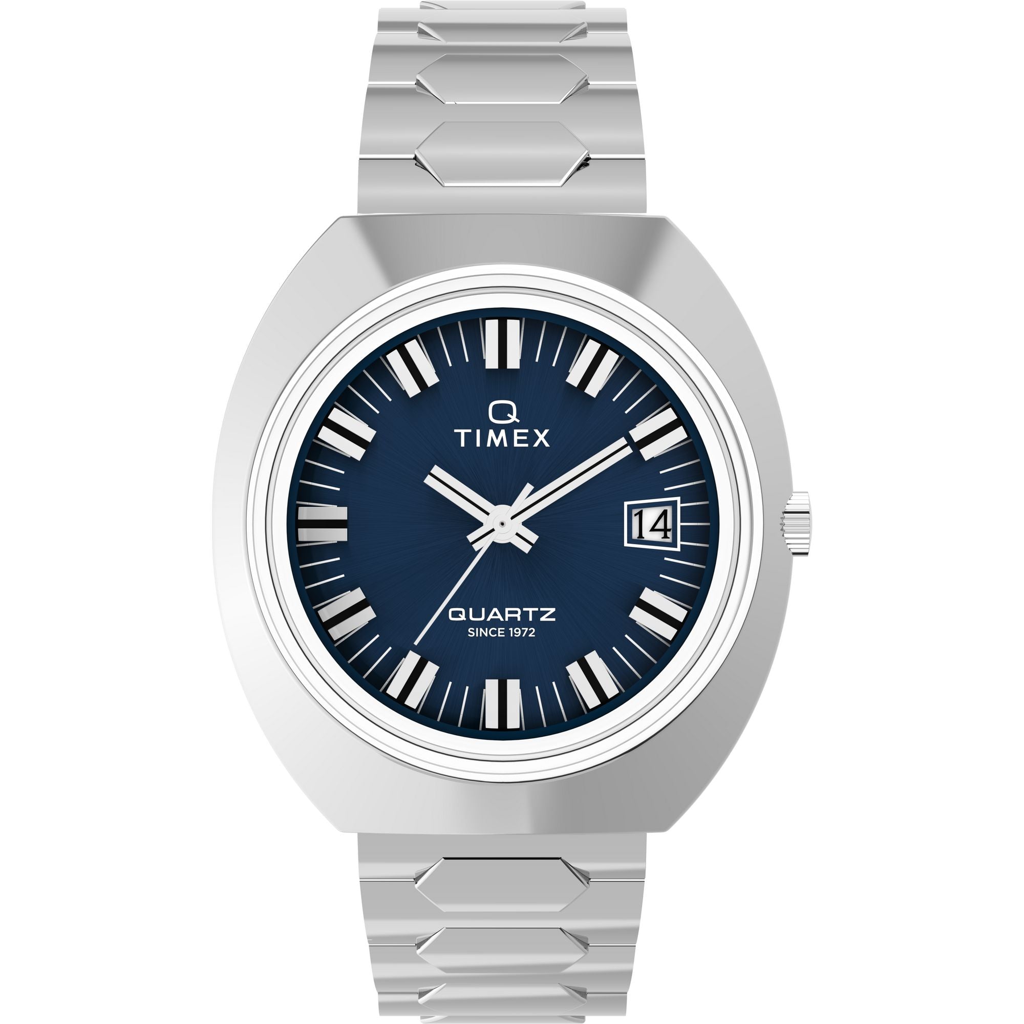 Timex Q 1972 Machine Reissue Stainless Steel Bracelet Watch TW2Y33100