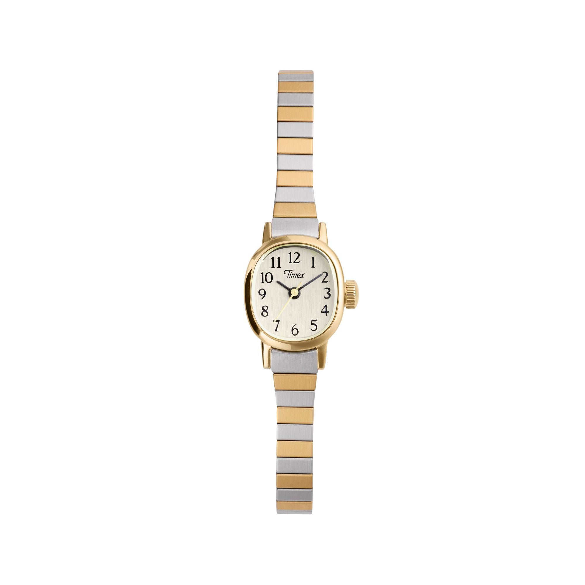 Timex Cavatina Retro Mini Two Toned White Dial Women's Watch TW2Y66900