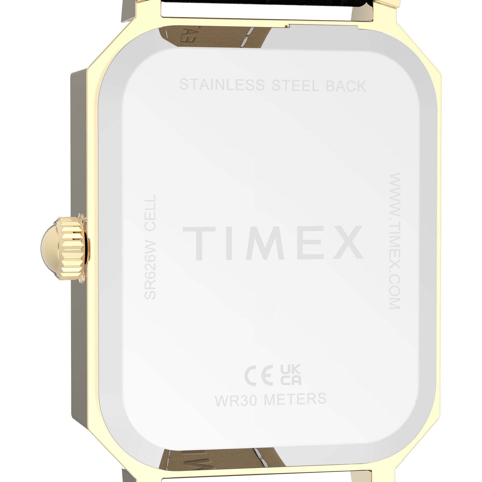 Timex Vivienne Trend Gold Case Black Leather Band Women's Watch TW2Y71900