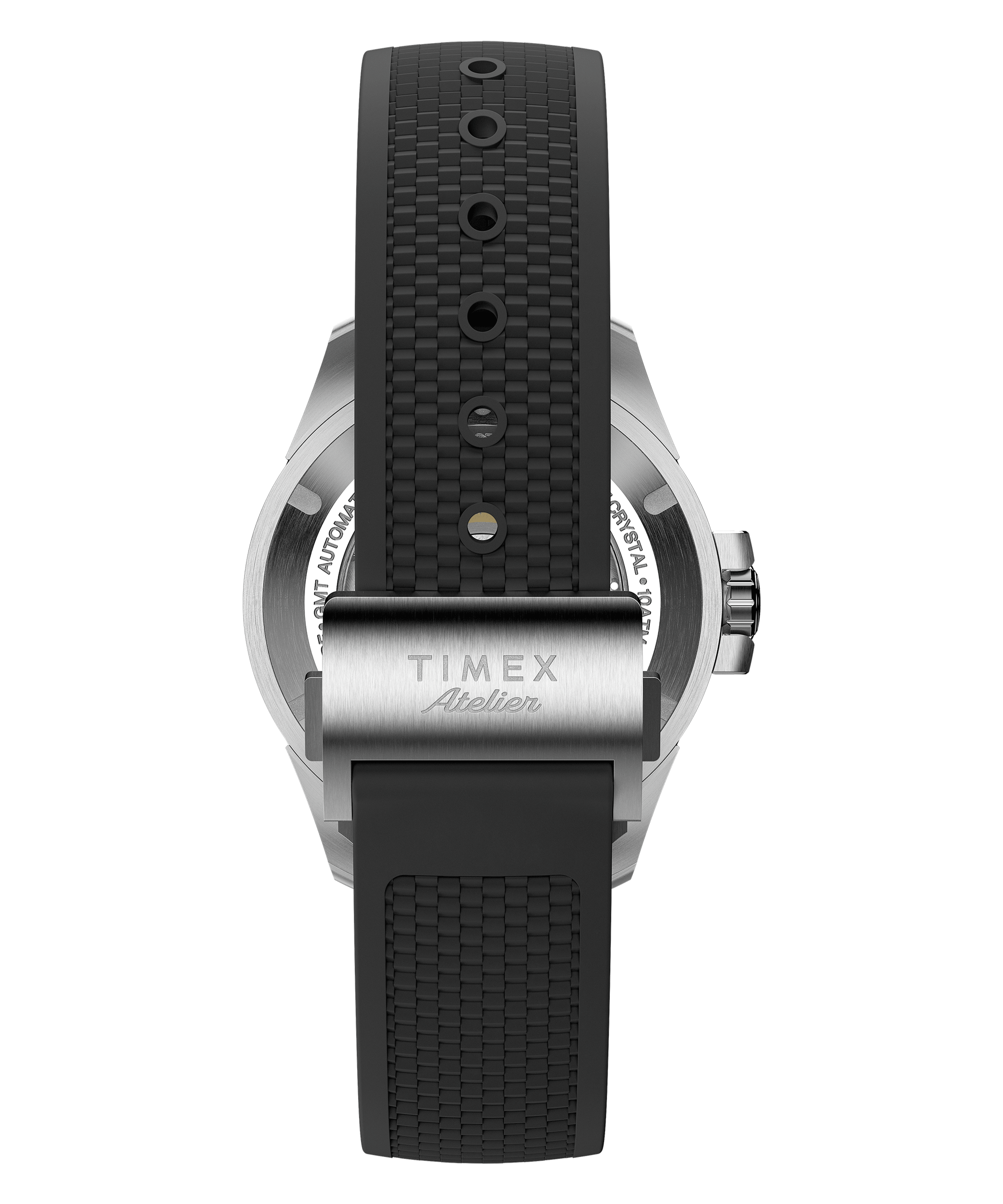 Timex Atelier Swiss Automatic GMT M1A Rubber Band Men's Watch TW2Y72400