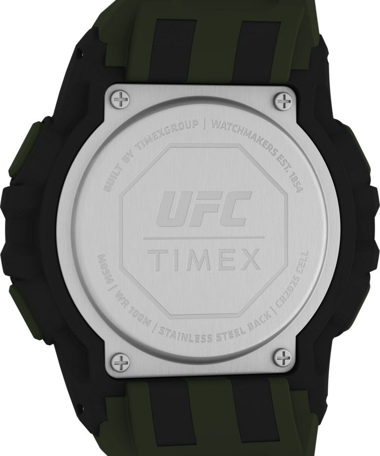 Timex UFC Rush 52mm PU Olive Green Strap Men's Watch TW5M59400