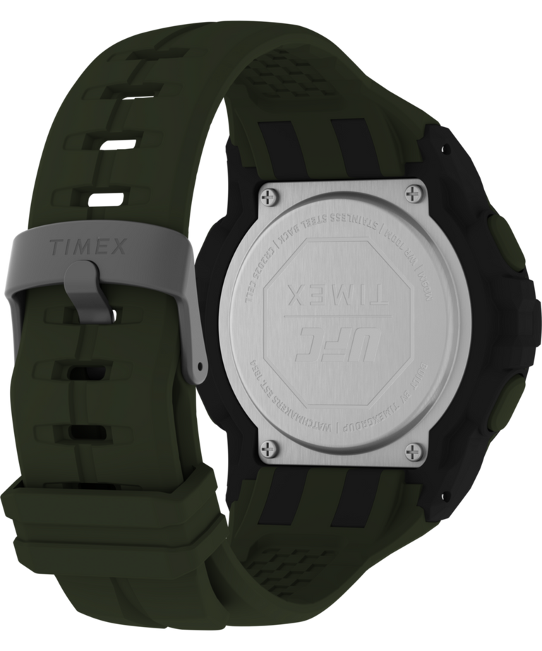 Timex UFC Rush 52mm PU Olive Green Strap Men's Watch TW5M59400