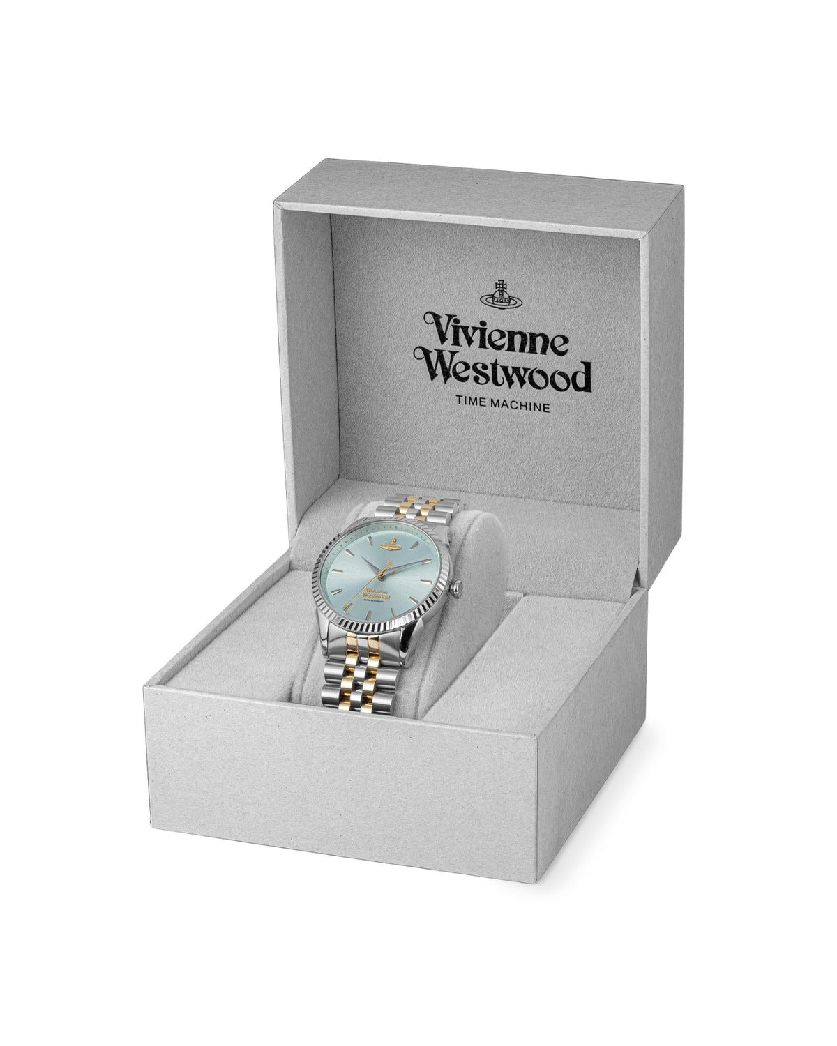 Vivienne Westwood Seymore Green Dial Two Tone Strap Watch