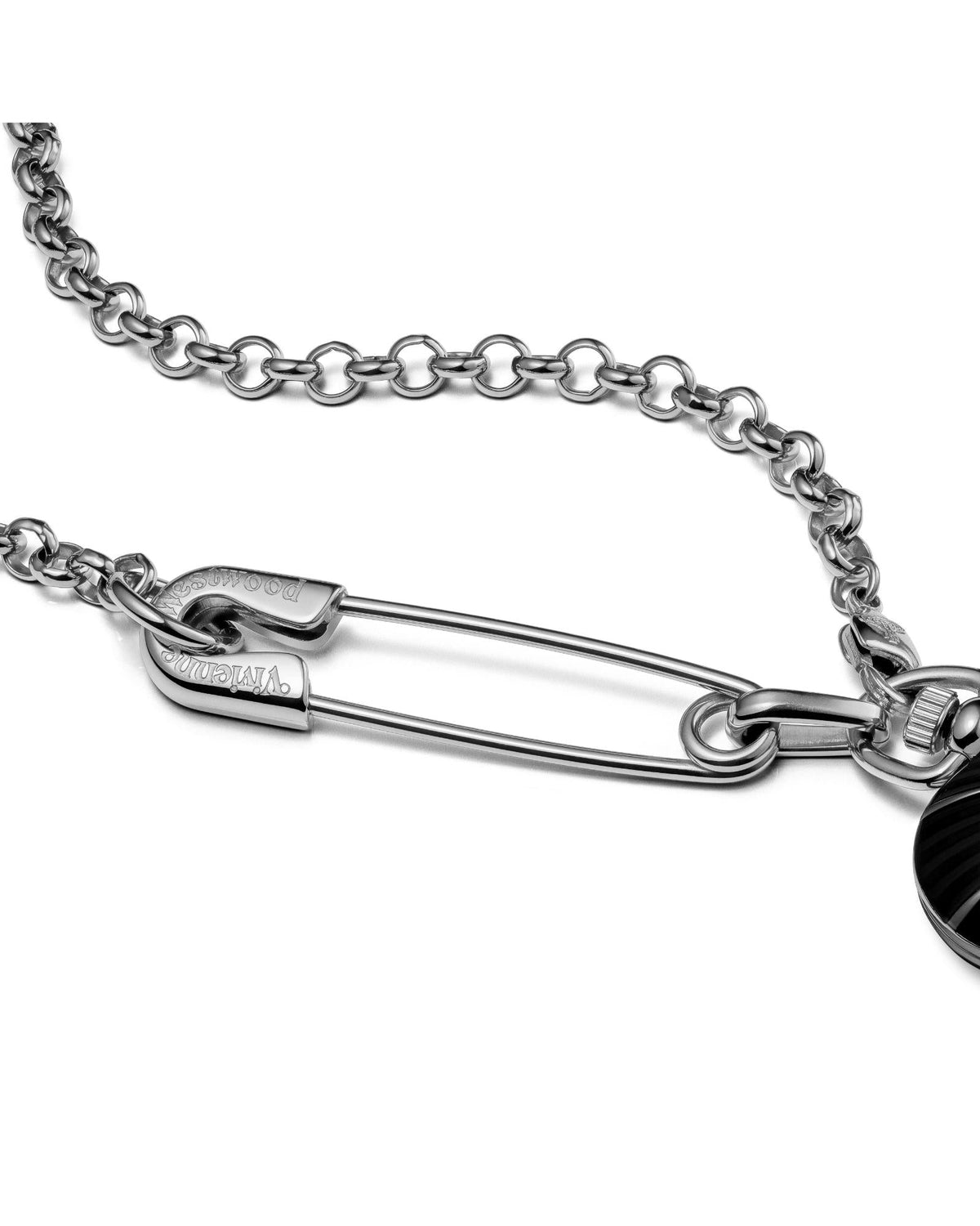 Vivienne Westwood Heart Pendant 32mm Black Watch
