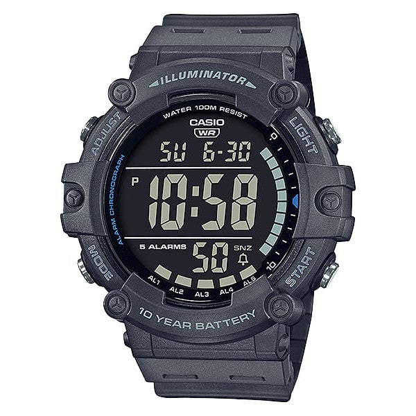 Casio Digital Illuminator Resin Band Men's Watch AE1500WH-8B