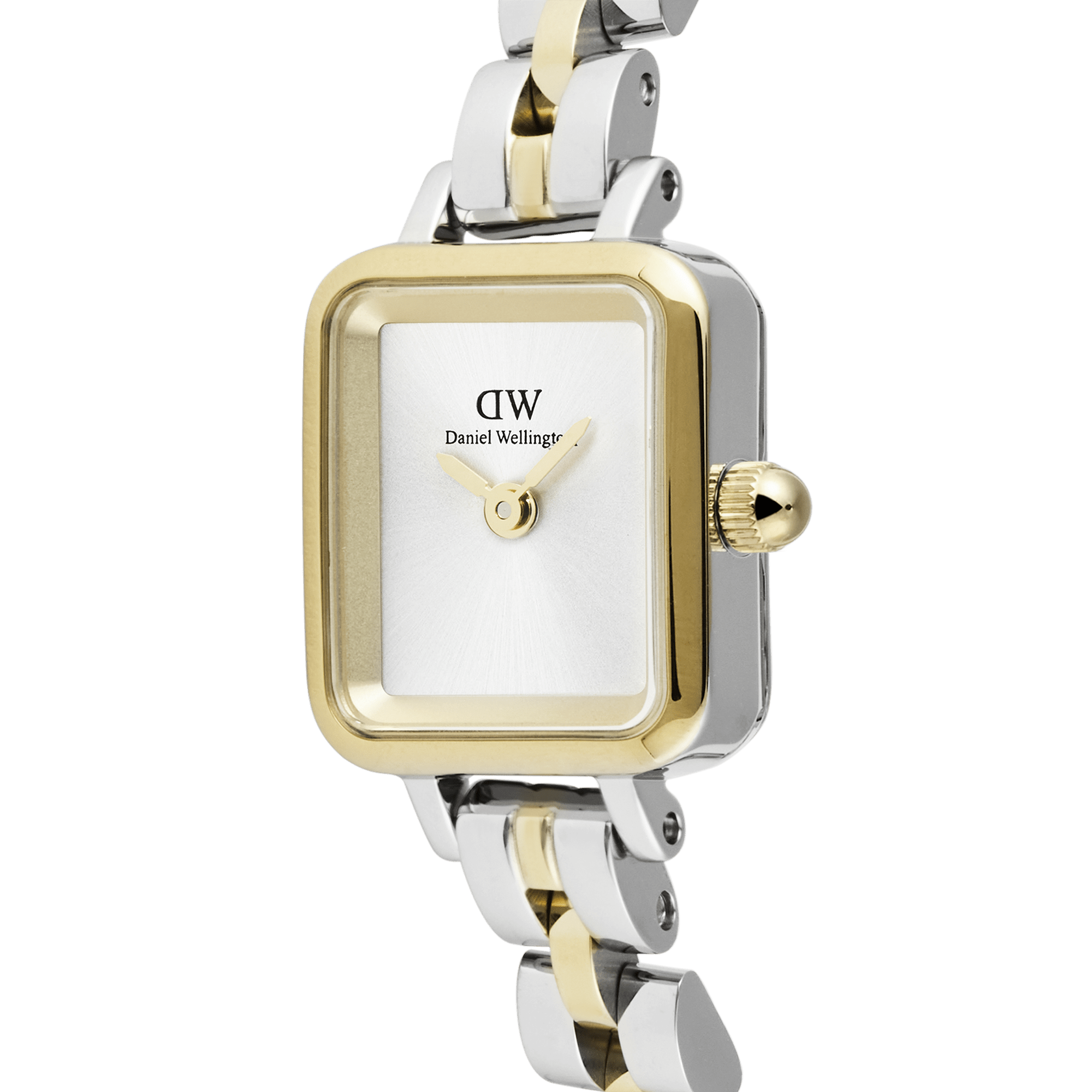 Daniel Wellington Quadro Mini Arch 3-Link Two Tone Gold DW00100925
