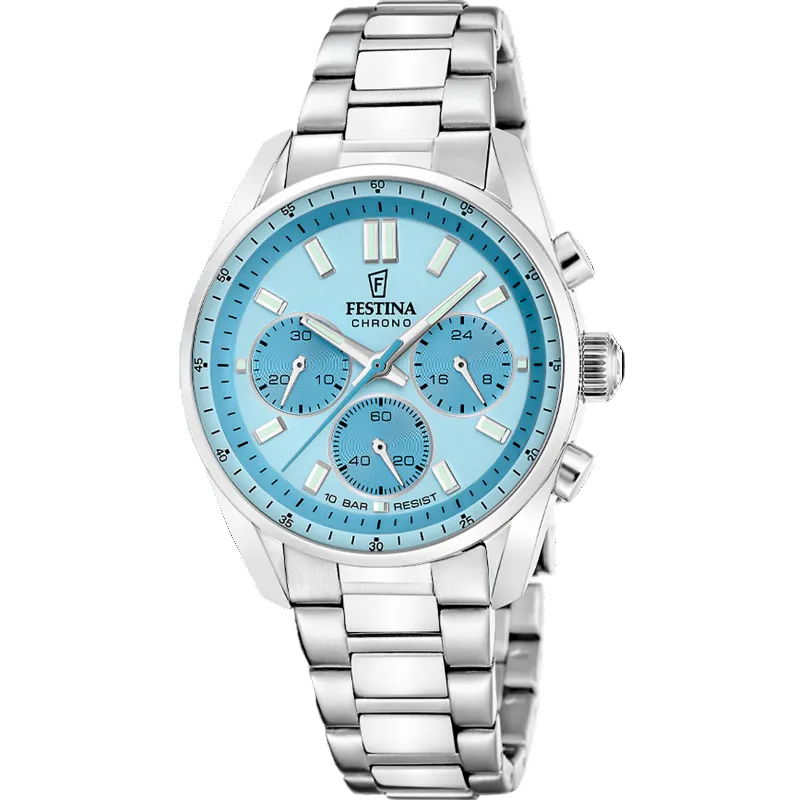 Festina Boyfriend Collection Blue Dial Stainless Steel Watch F20753/2