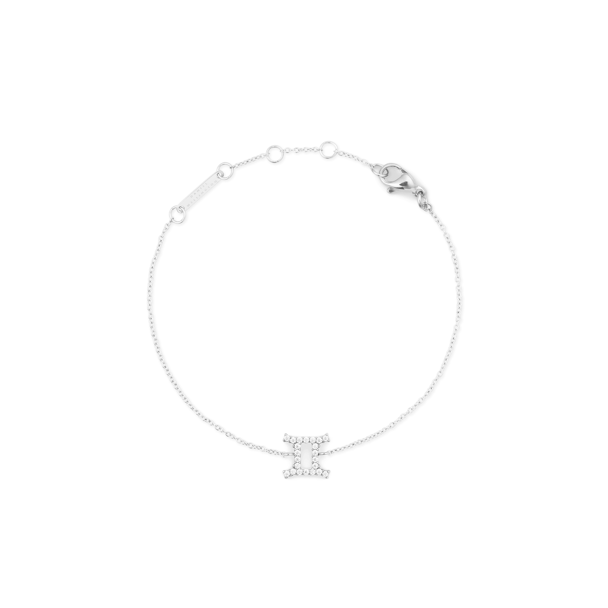 Daniel Wellington Crystal Zodiac Chain Bracelet Silver