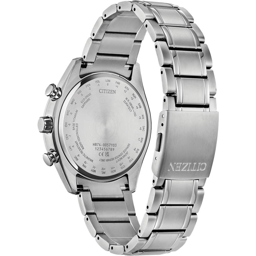 Citizen 'Tsuki-Yomi' Moonphase Purple Dial Stainless Steel Watch BY1010-81Z