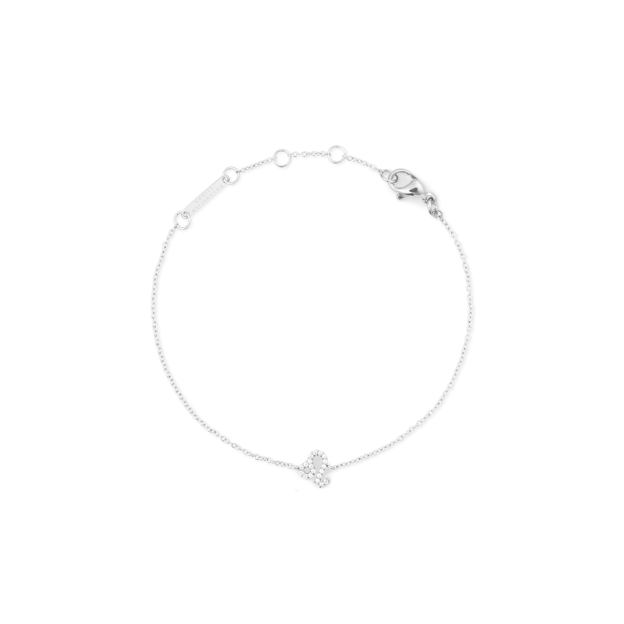 Daniel Wellington Crystal Zodiac Chain Bracelet Silver