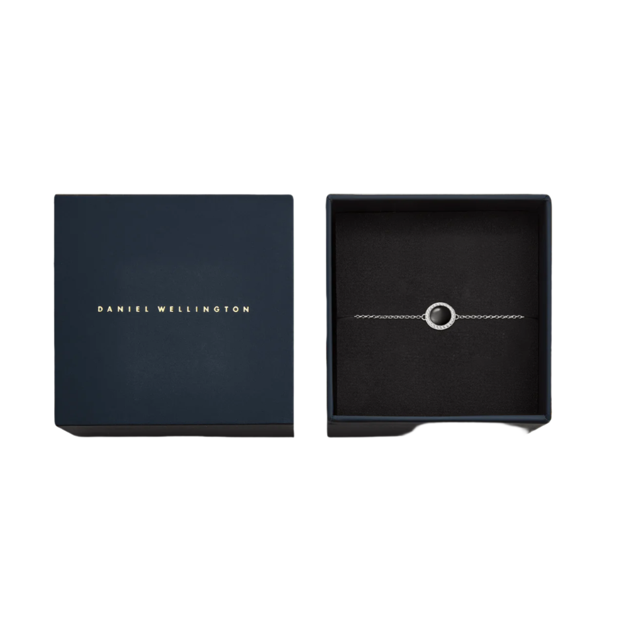 Daniel Wellington Audrey Black Agathe Silver Bracelet DW00401438