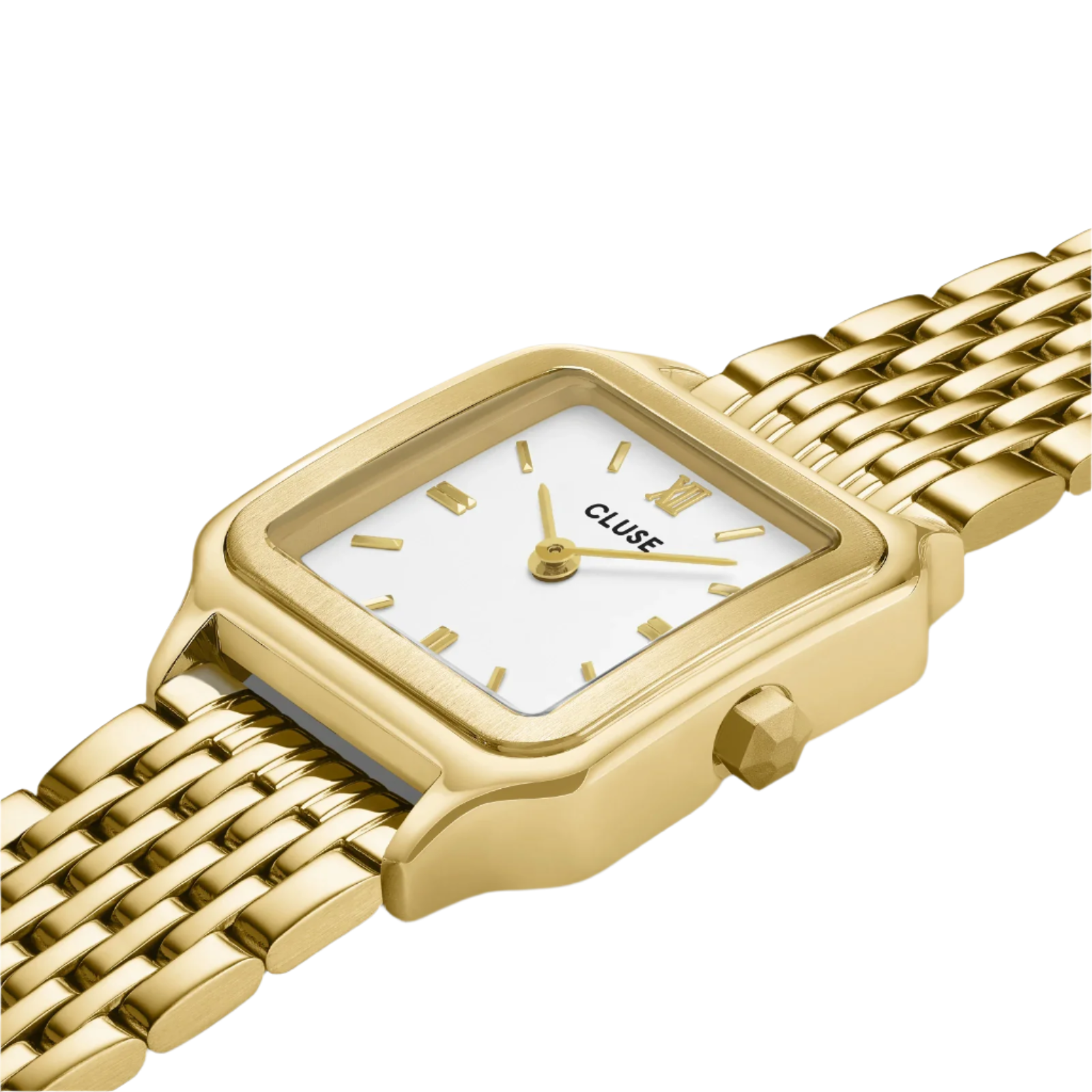 CLUSE Gracieuse White Dial Gold Stainless Steel Bracelet Set Box CG11804