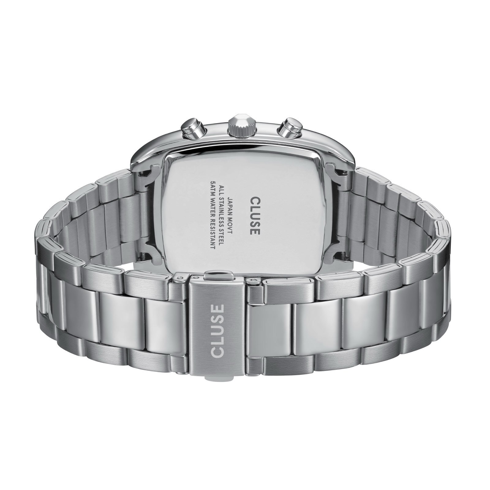 CLUSE Quartaut Chrono Yellow Dial Stainless Steel Band CW52004