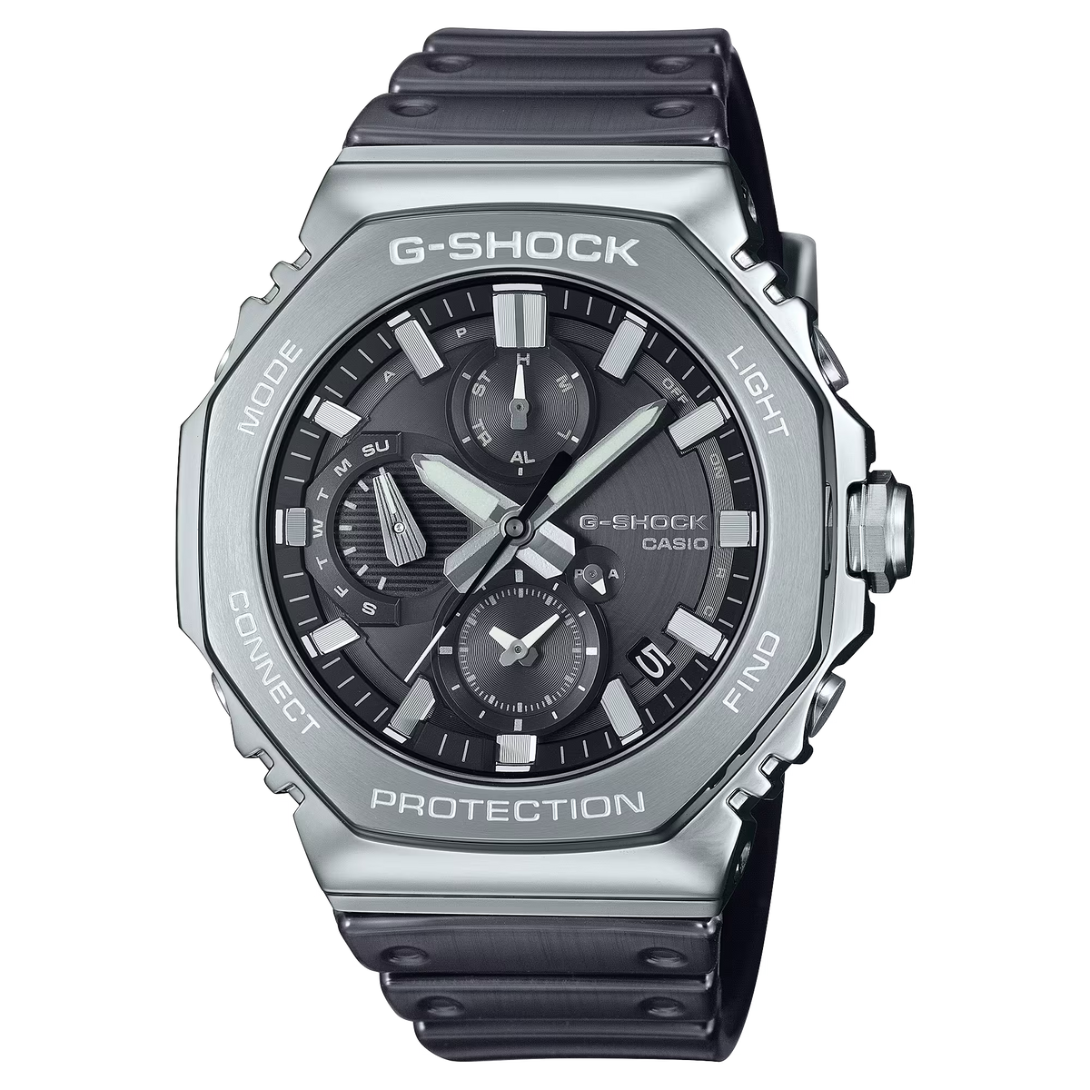 G-Shock Full Metal Case Dial Black Resin Band Watch GMCB2100Y-1A