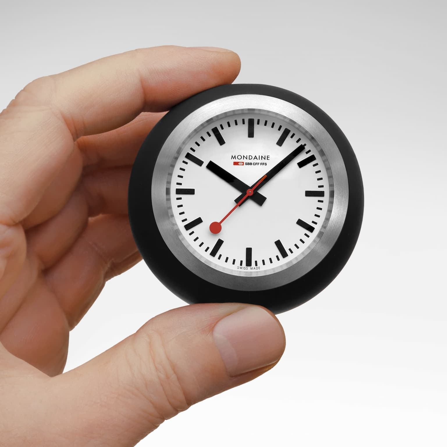 Mondaine Official Swiss Railways Globe Clock 6cm White A660.30335.16SBA