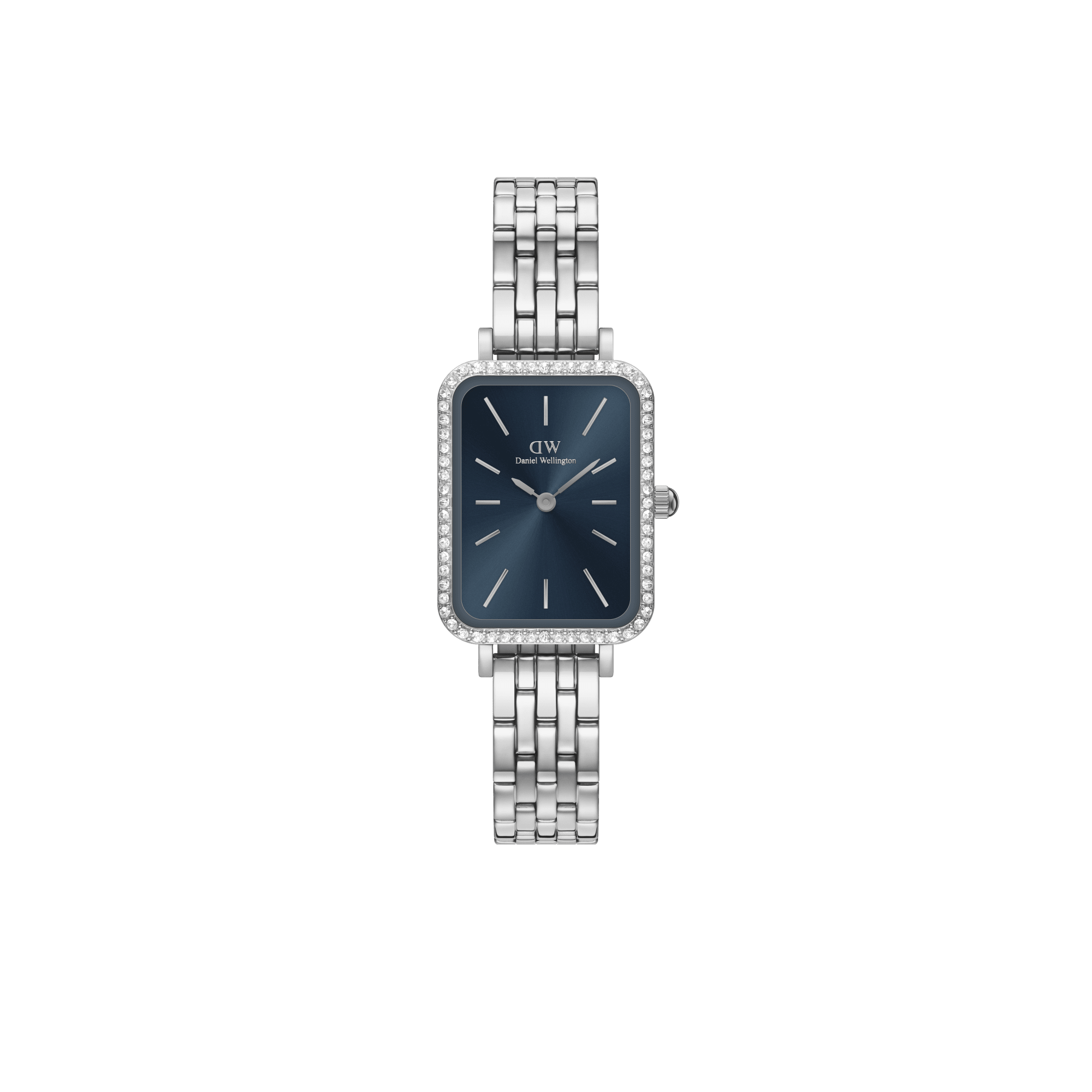 Daniel Wellington Quadro 20X26mm Bezel 5-Link Arctic Sunray Watch DW00100670