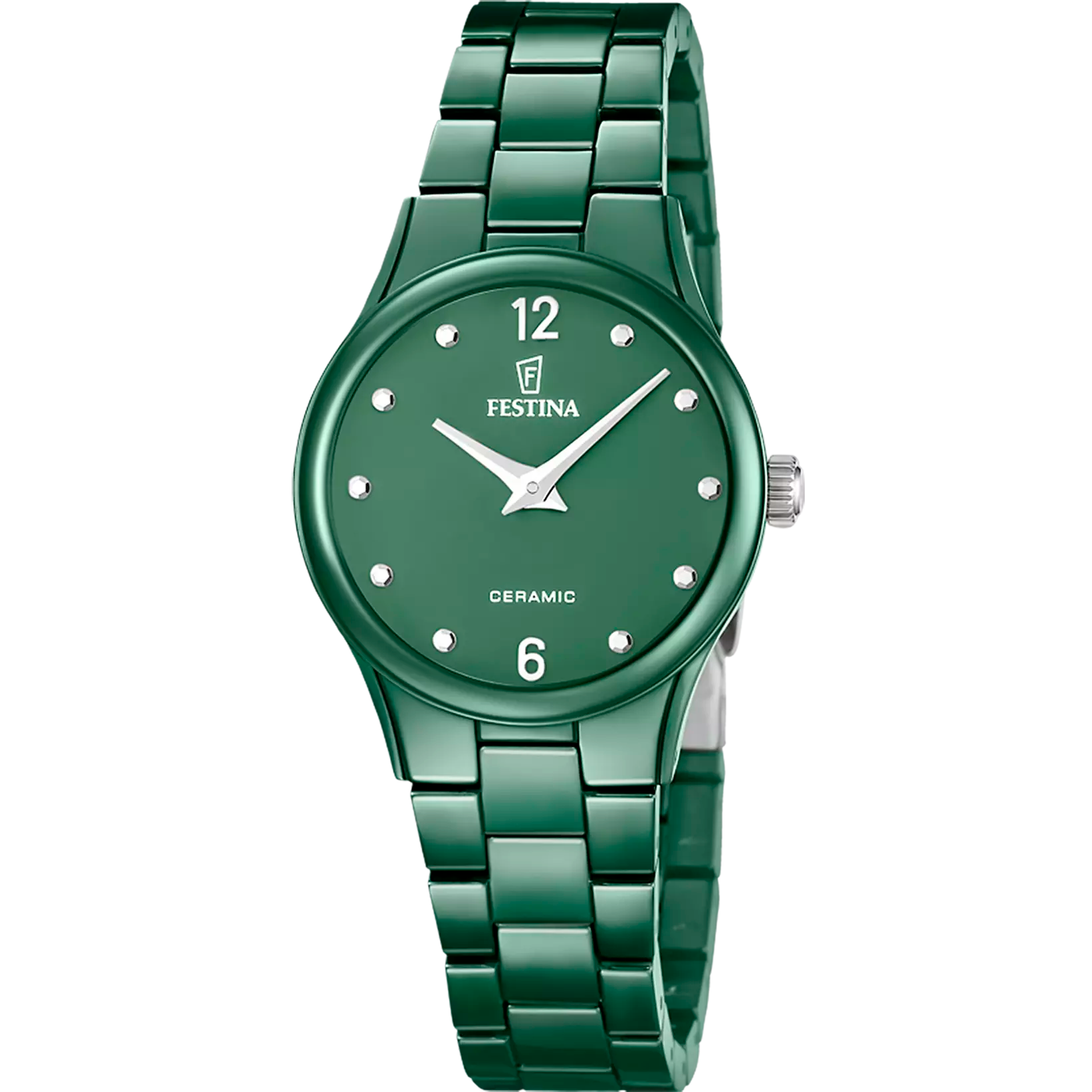 Festina Green Dial Green Ceramic Women's Watch F20751/6