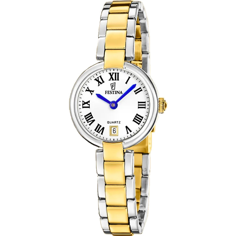 Festina Mademoiselle Silver Dial Two Tone Stainless Steel Women's Watch F20785/1