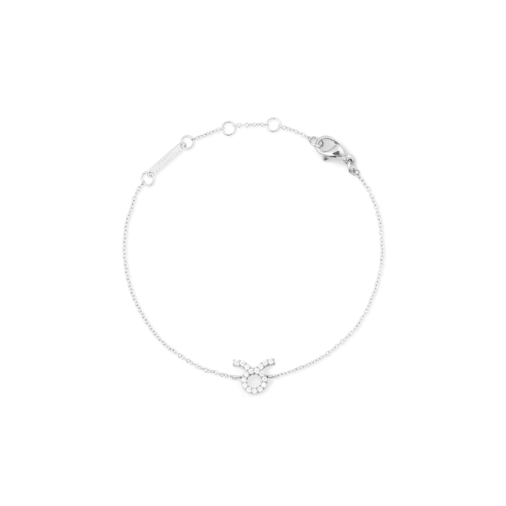 Daniel Wellington Crystal Zodiac Chain Bracelet Silver