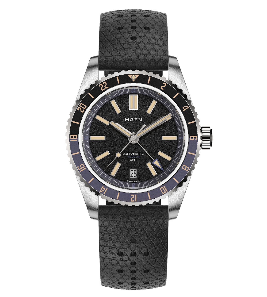 MAEN Hudson 38 GMT MKII Blue Dial Automatic Watch M1.3.5
