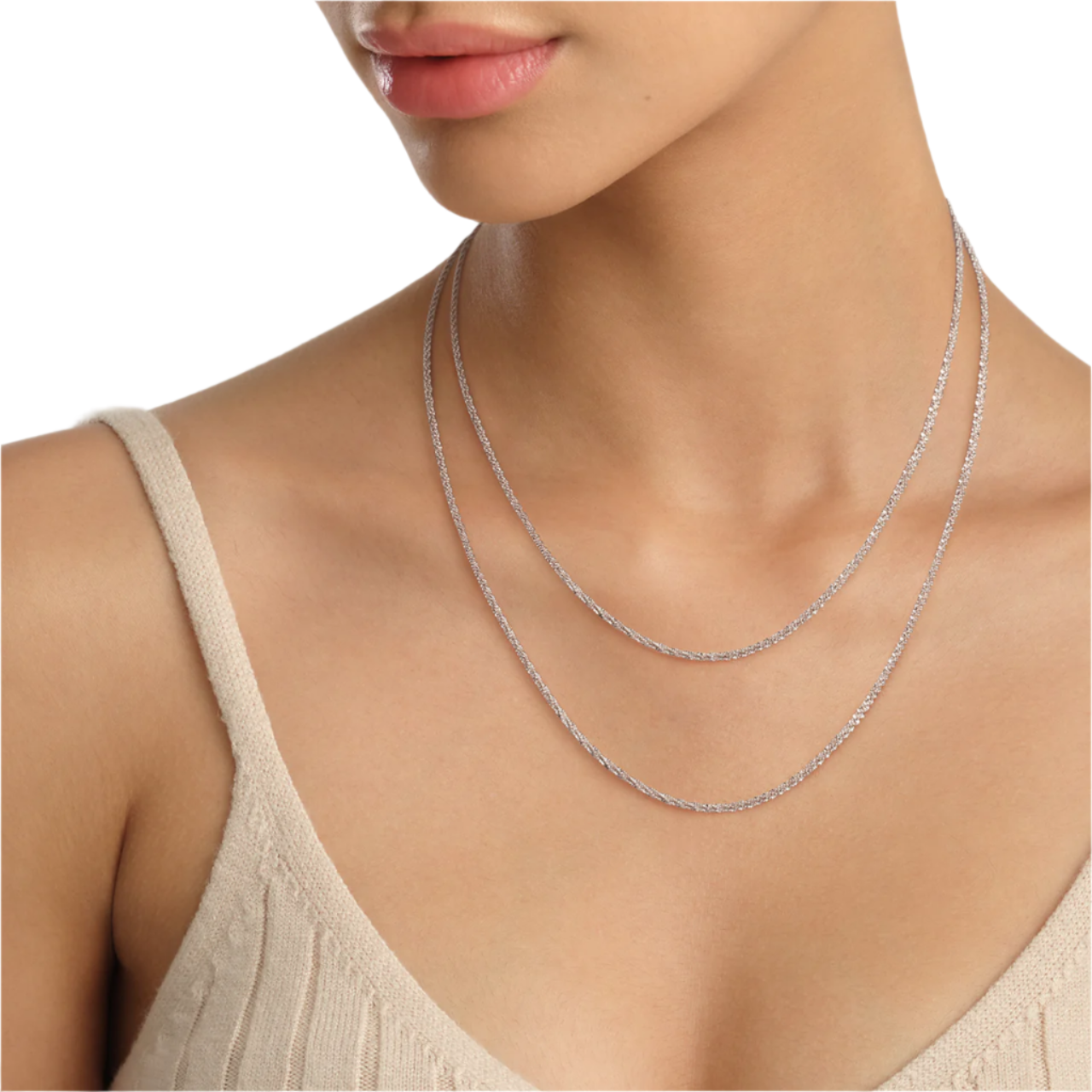 Daniel Wellington Twisted Chain Necklace 40-44cm Silver DW00400561