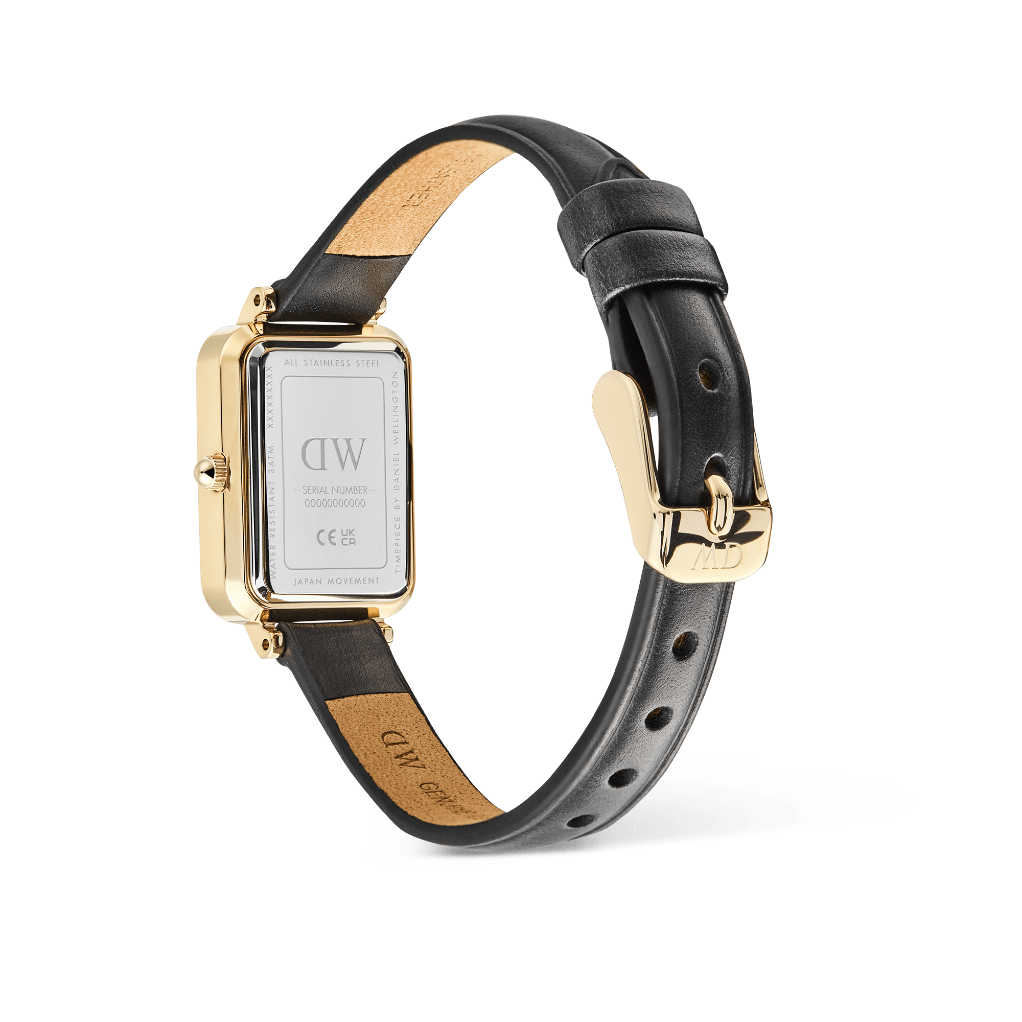 Daniel Wellington Quadro Roman Numerals Date Sheffield Gold
