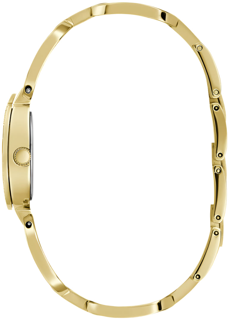 Guess Gia Silver Dial Gold Stainless Steel Watch GW0683L2