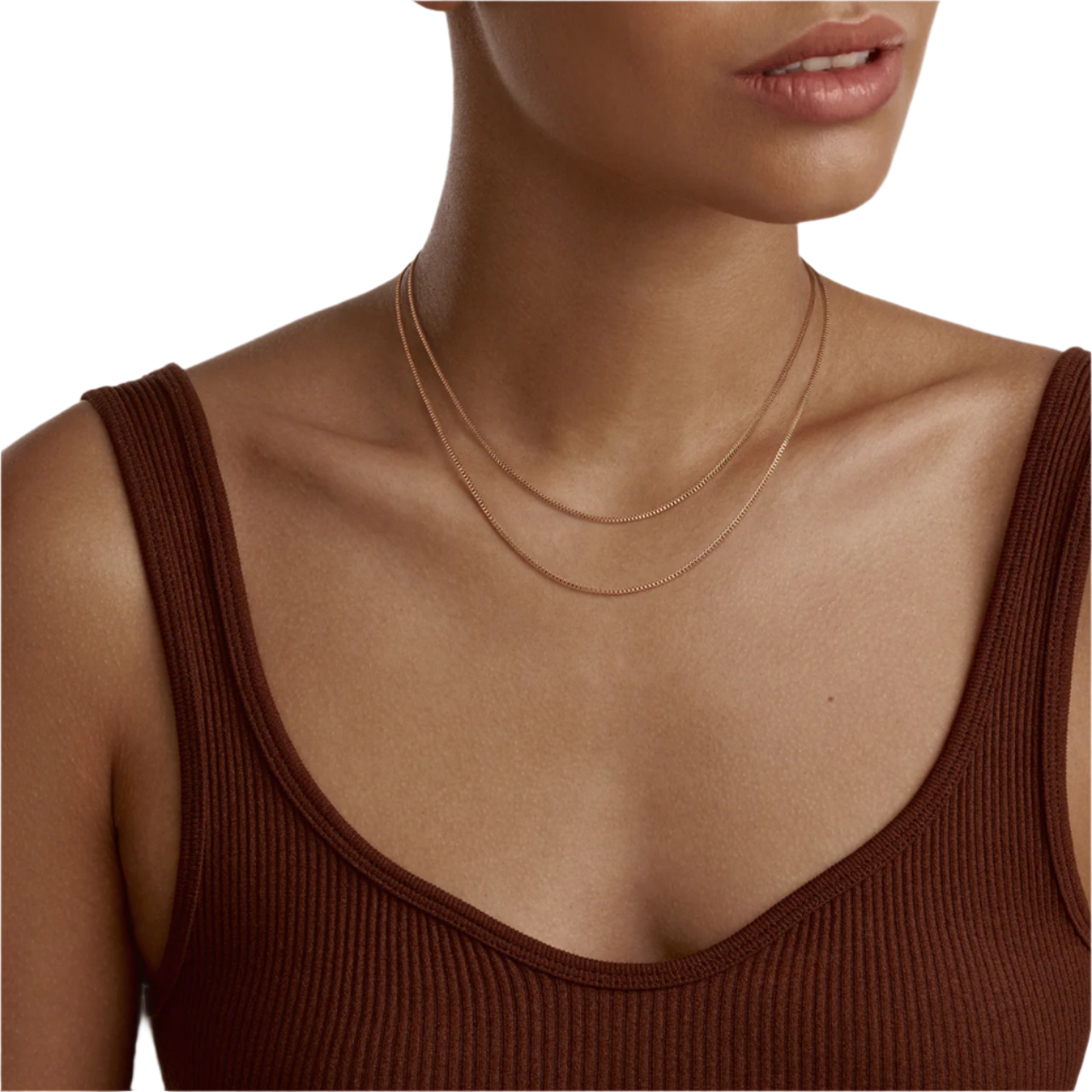 Daniel Wellington Box Chain Rose Gold Necklace DW00400553