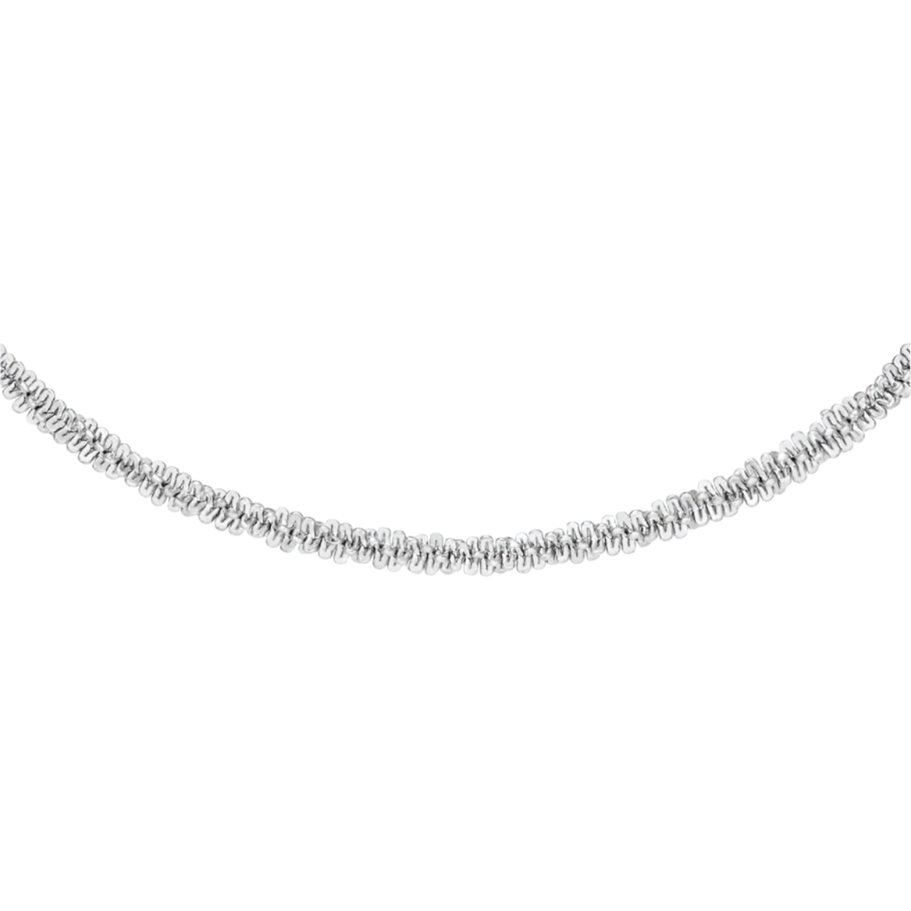 Daniel Wellington Twisted Chain Necklace 40-44cm Silver DW00400561