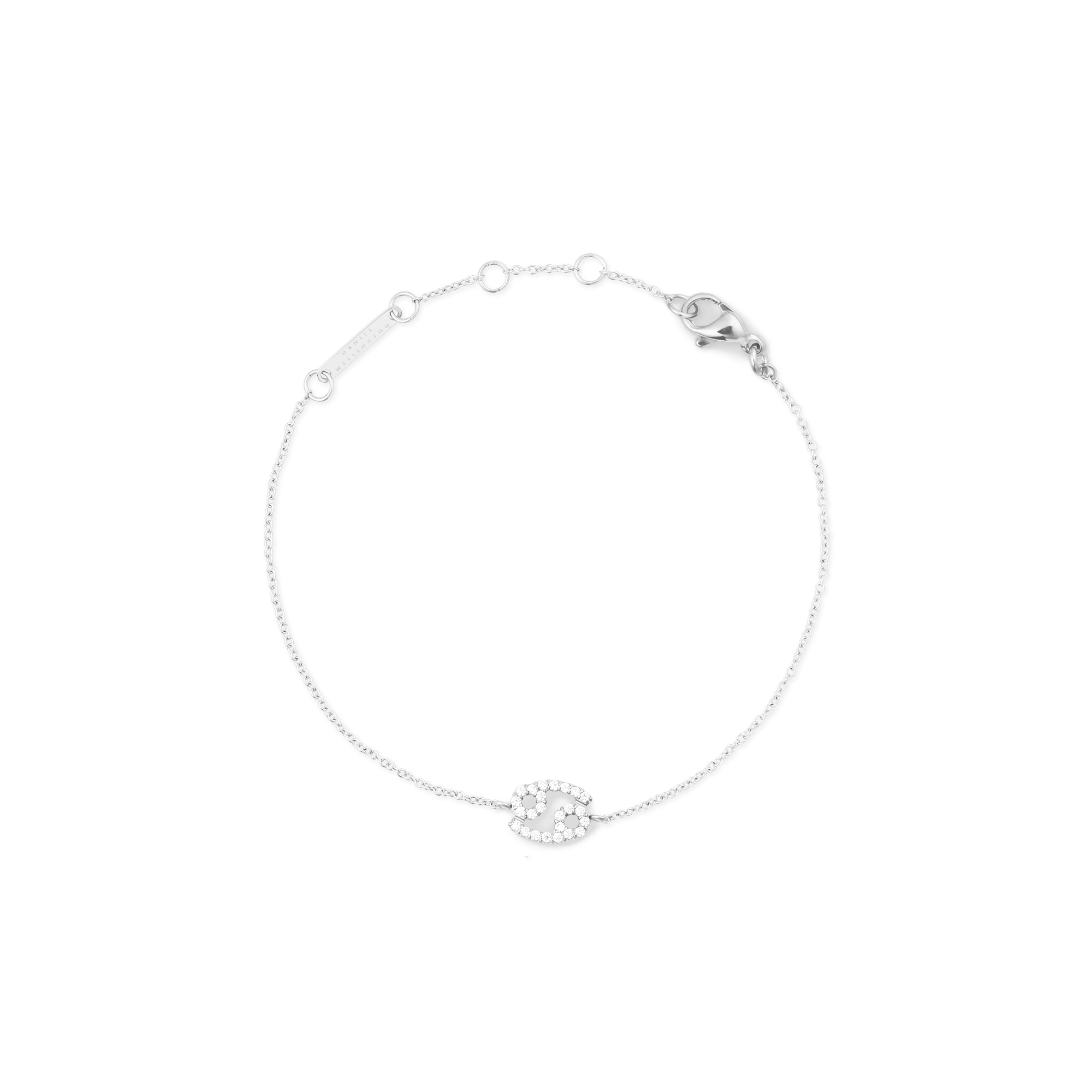 Daniel Wellington Crystal Zodiac Chain Bracelet Silver