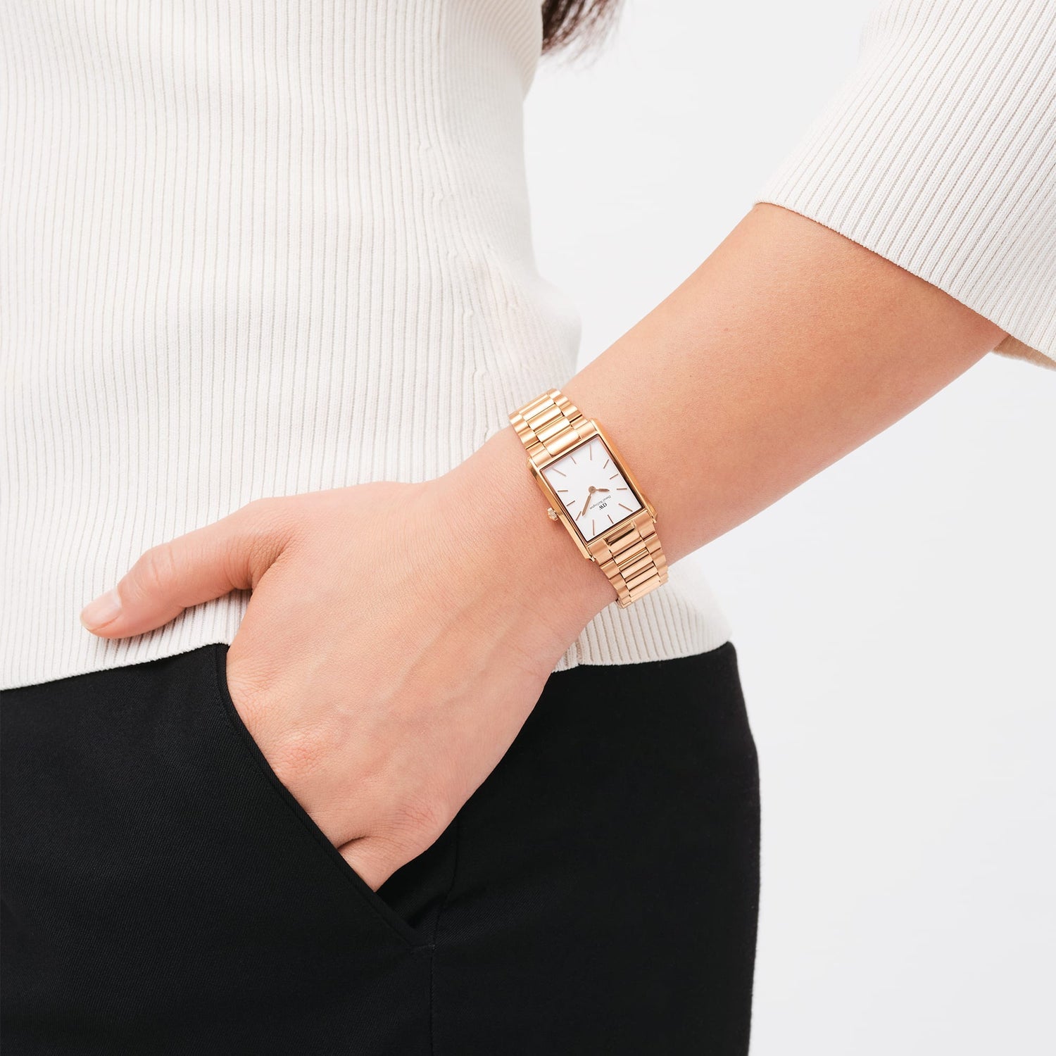 Daniel Wellington Bound 3-Link Rose Gold Watch DW00100699