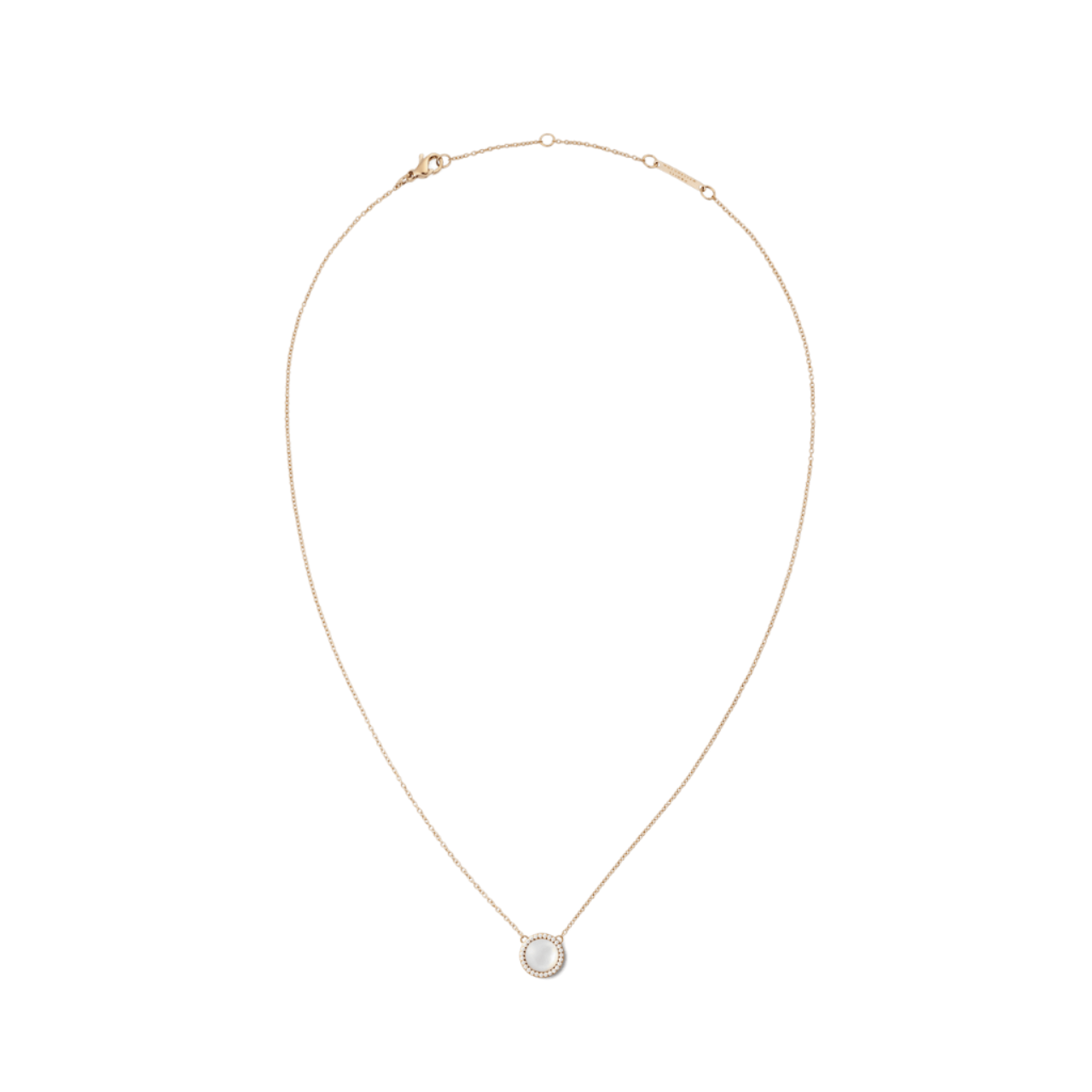 Daniel Wellington Audrey Mother of Pearl Rose Gold Necklace DW00401447