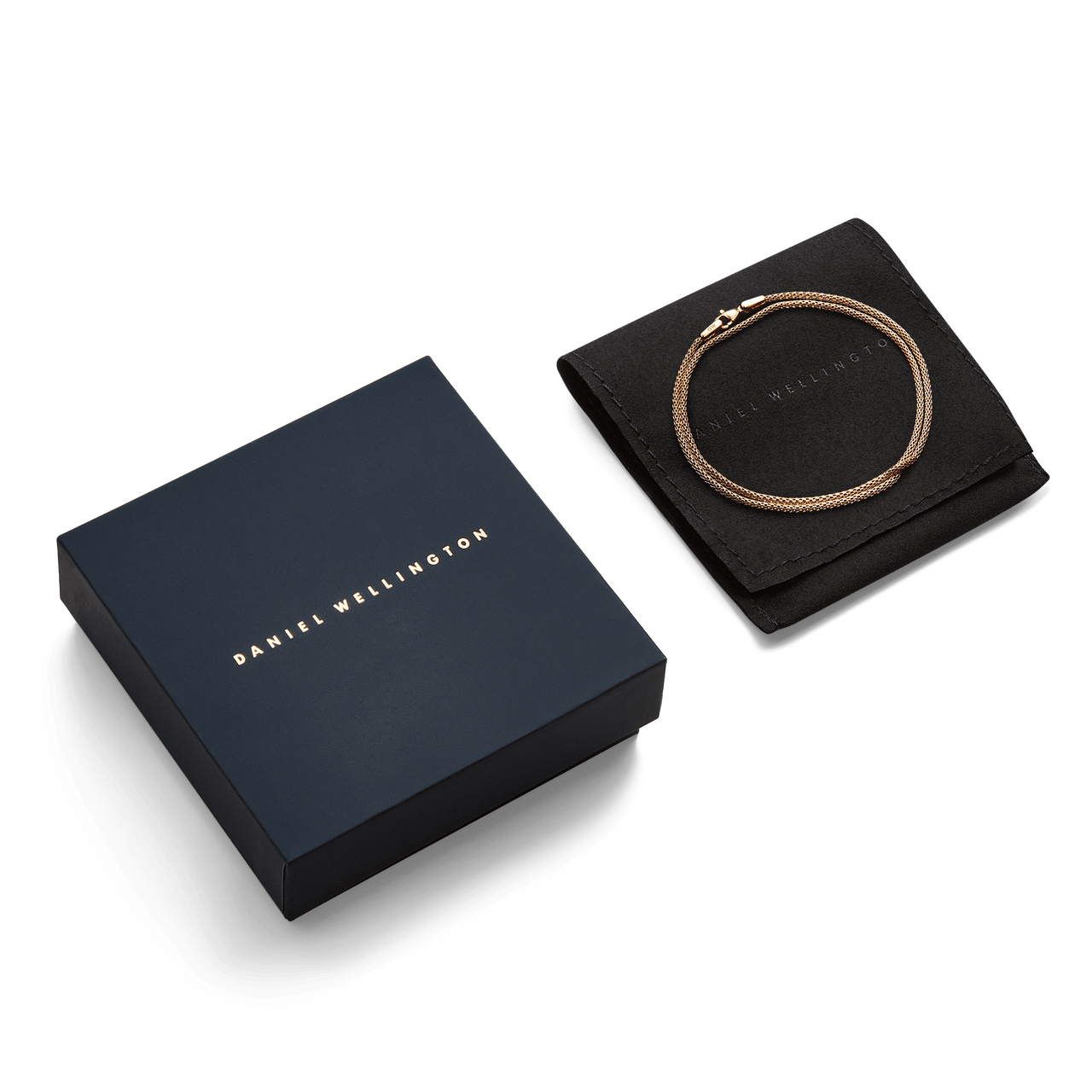 Daniel Wellington Tide Mesh Rose Gold 1.8 Necklace DW00401103