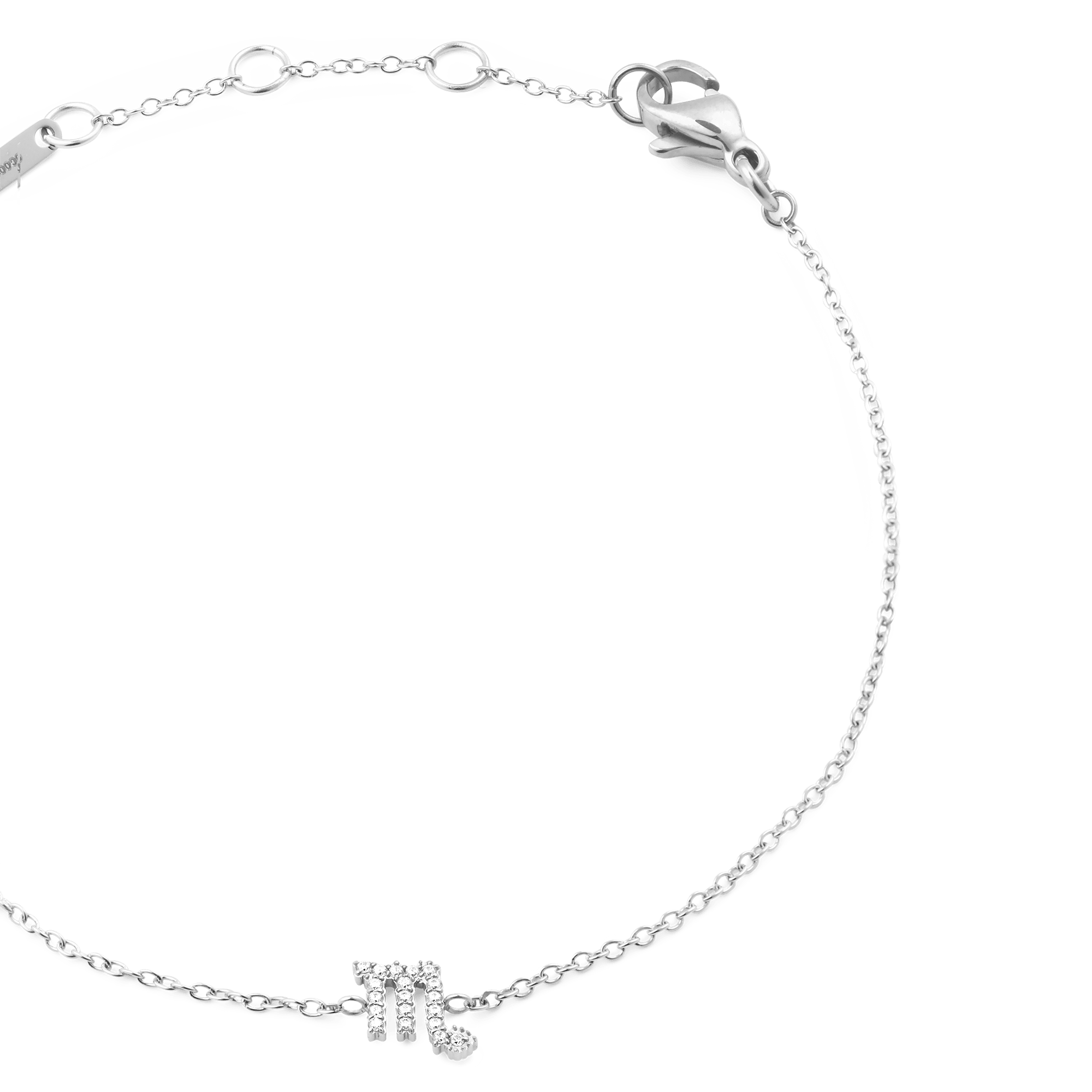 Daniel Wellington Crystal Zodiac Chain Bracelet Silver
