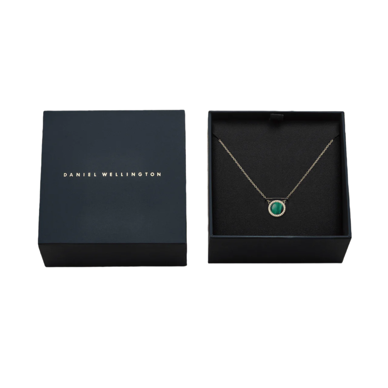 Daniel Wellington Audrey Malachite Gold Necklace DW00401443