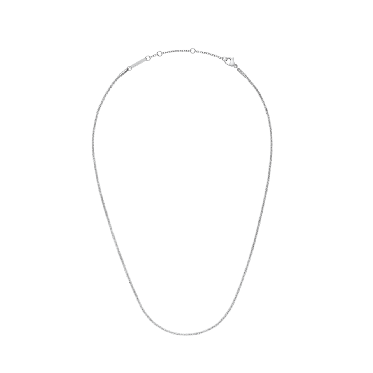 Daniel Wellington Twisted Chain Necklace 40-44cm Silver DW00400561