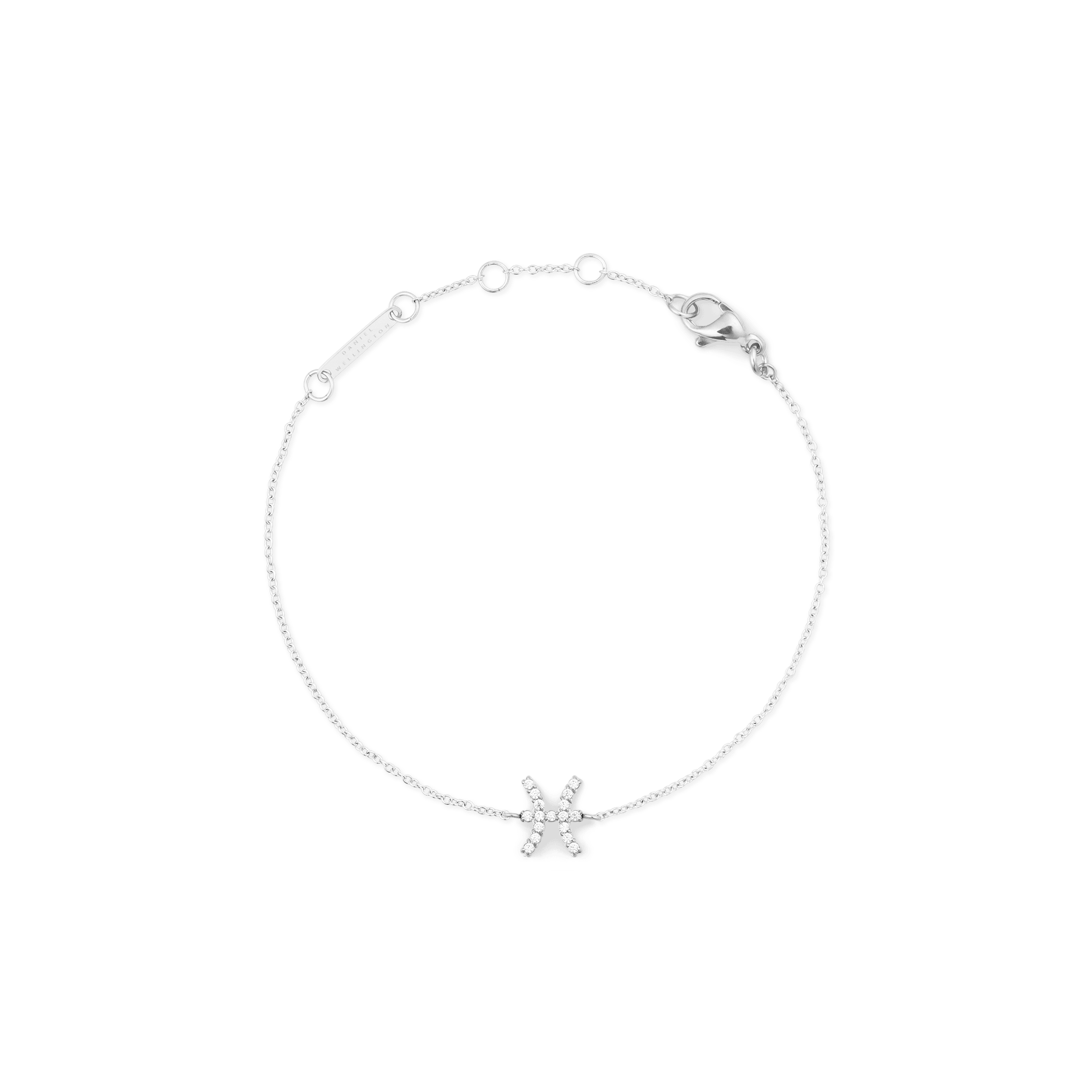 Daniel Wellington Crystal Zodiac Chain Bracelet Silver