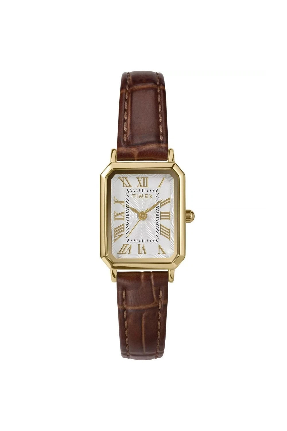 Timex Ladies Brown Leather Strap Dress Watch TW2Y00900