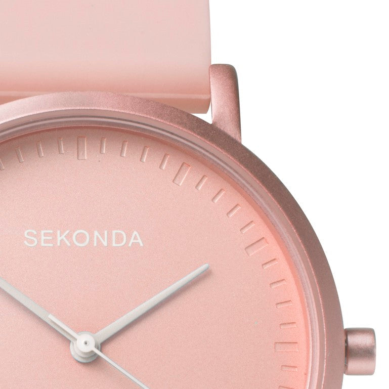 Sekonda Minimal Womens Watch Elegant Rose Pink Designer Timepiece