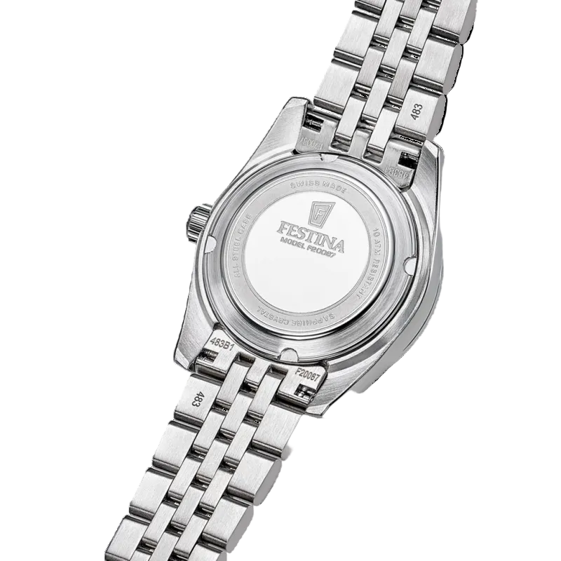 Festina Swiss Made Classic Blue Dial Stainless Steel Women’s Watch F20087/4
