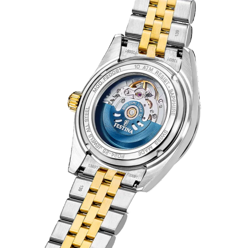 Festina Swiss Made Automatic Silver Dial Stainless Steel Men’s Watch F20091/1