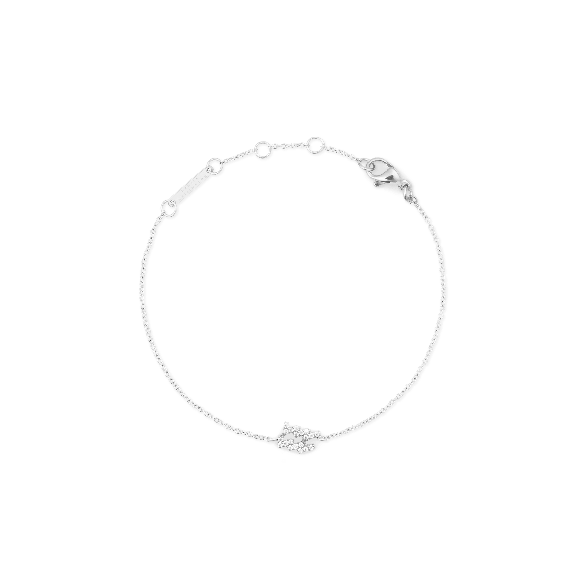 Daniel Wellington Crystal Zodiac Chain Bracelet Silver