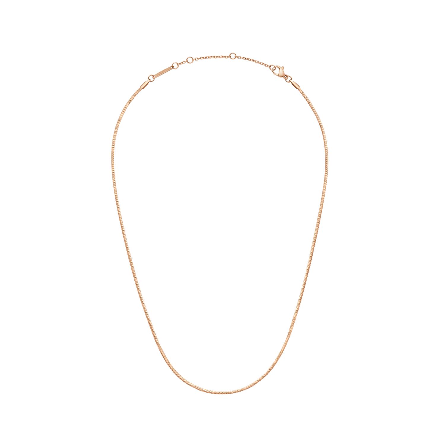 Flat Chain Rose Gold Necklace DW00400544