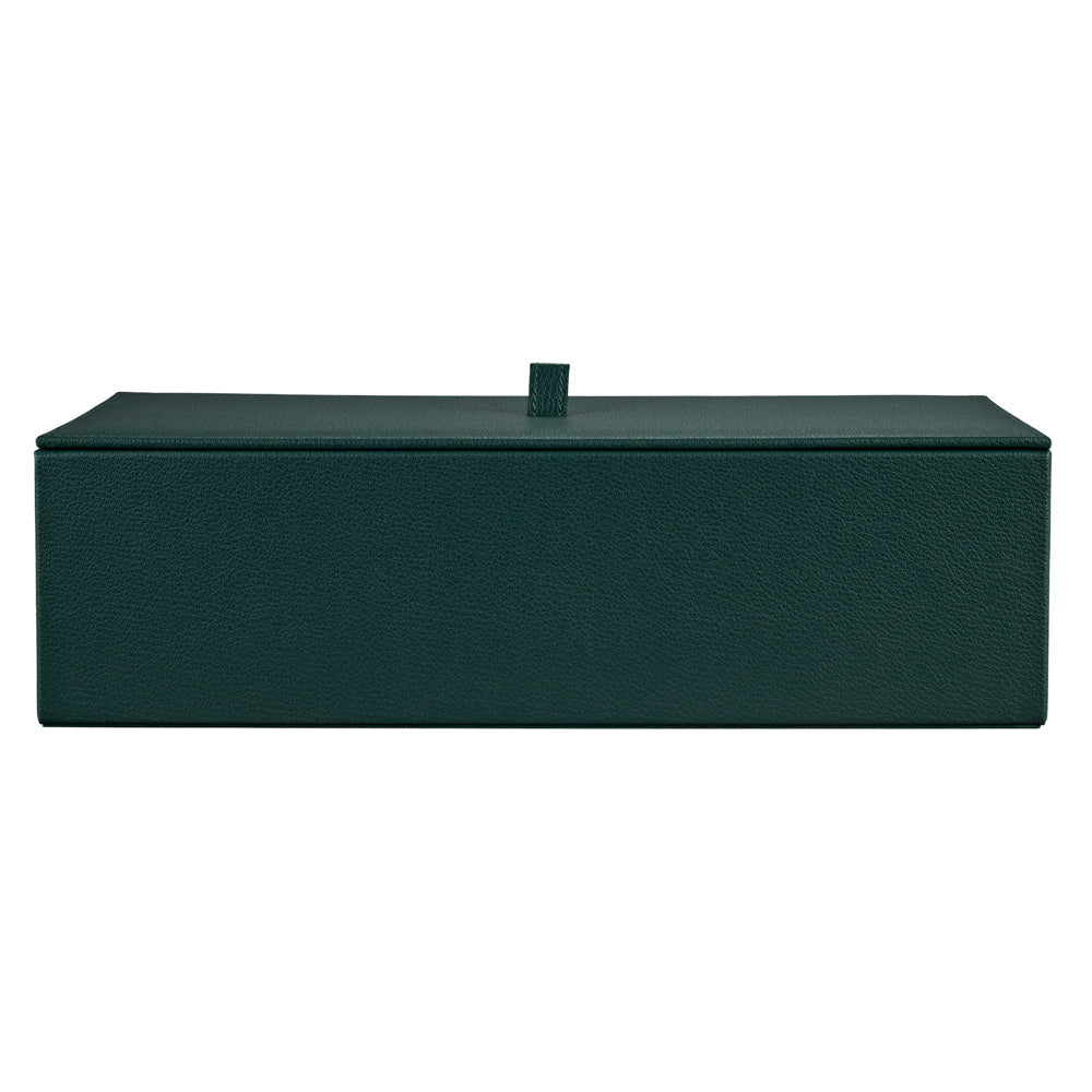 Wolf The Den 8 Piece Watch Winder Safe Green 430841 storage tray with lid